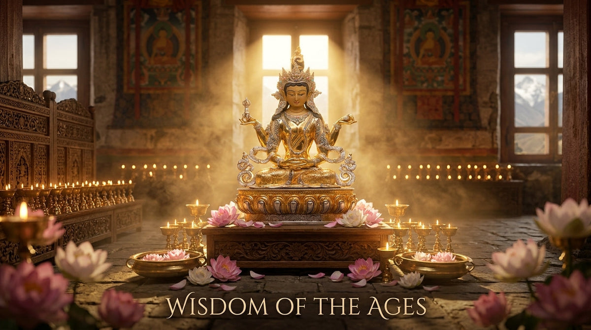 Prajnaparamita Buddhist goddess statue representing the perfection of wisdom