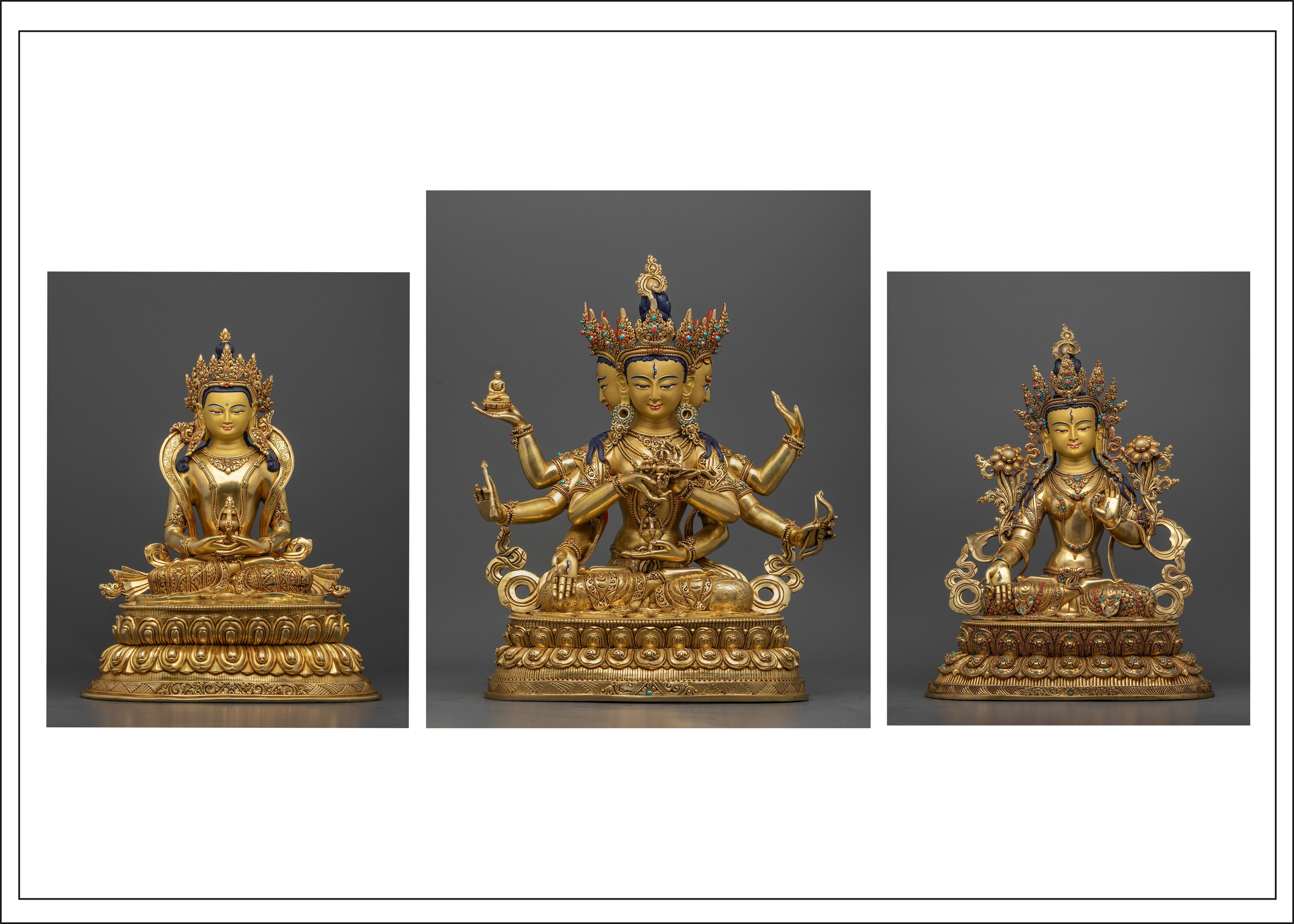 The Three Long Life Deities in Tibetan Buddhism: Amitayus, Namgyalma & White Tara
