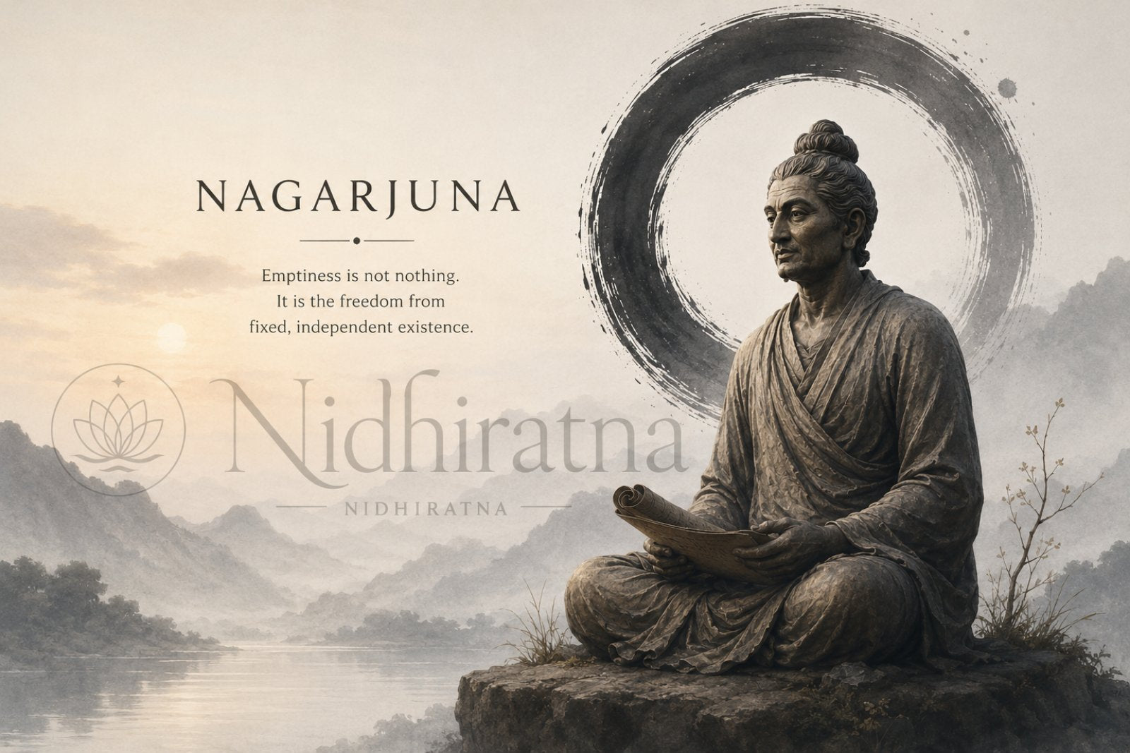 nagarjuna emptiness shunyata buddhist philosophy blog illustration