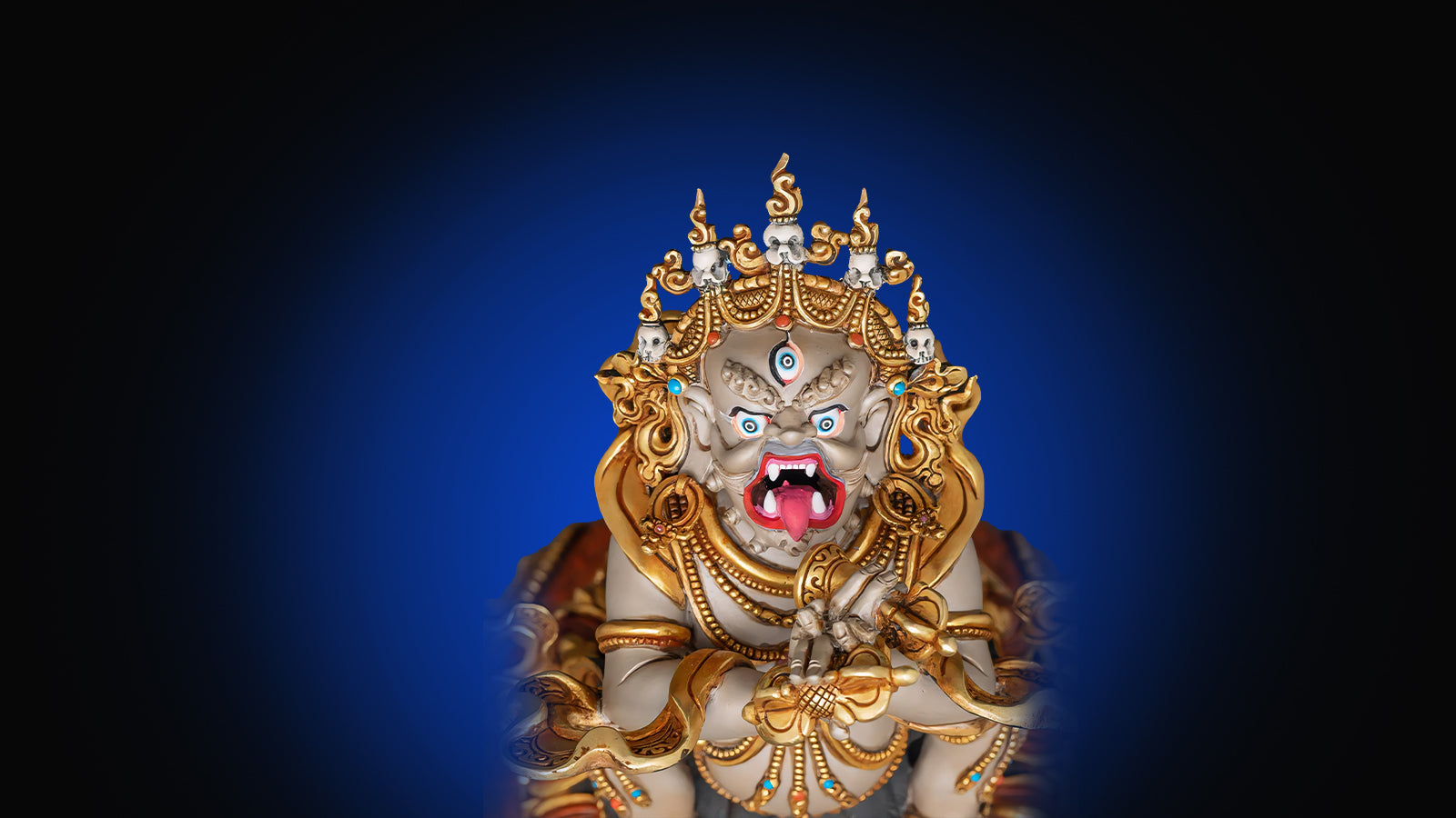 Vajradhaka Incense Burner Statue Front View