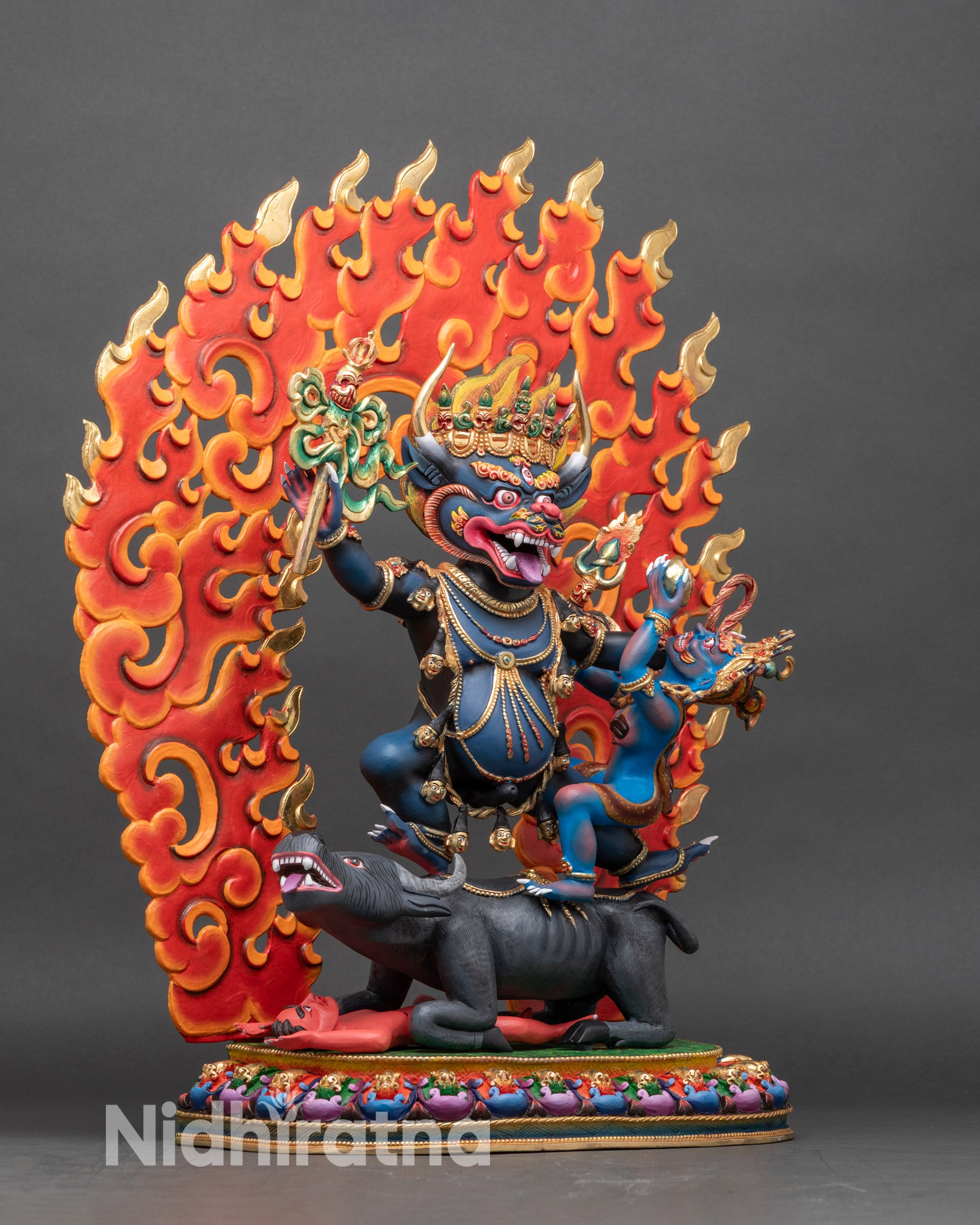 Wrathful Yamantaka Vajrabhairava Statue | God of Death
