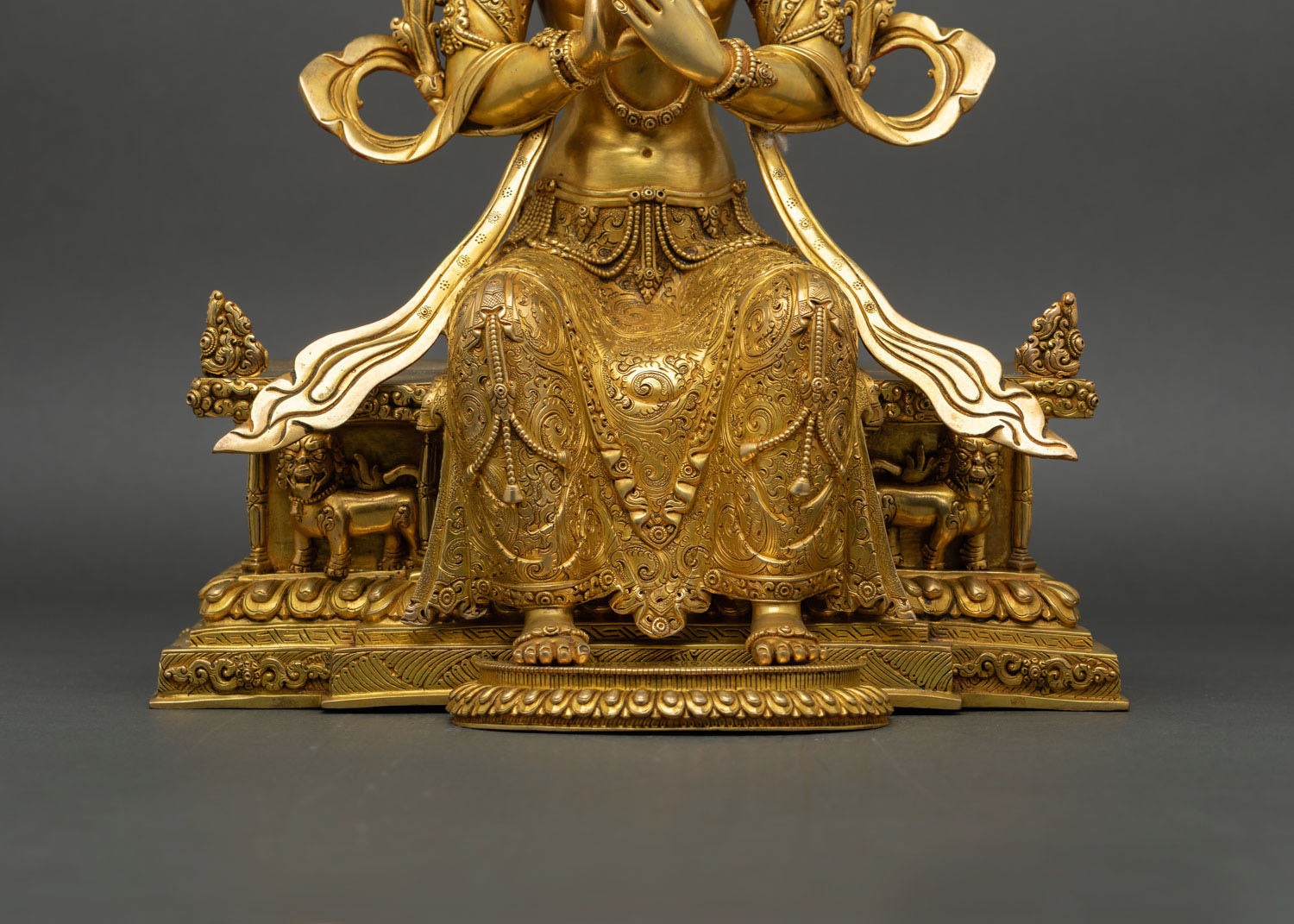 Maitreya Buddha on Throne Sculpture | Nepali Art & Craft