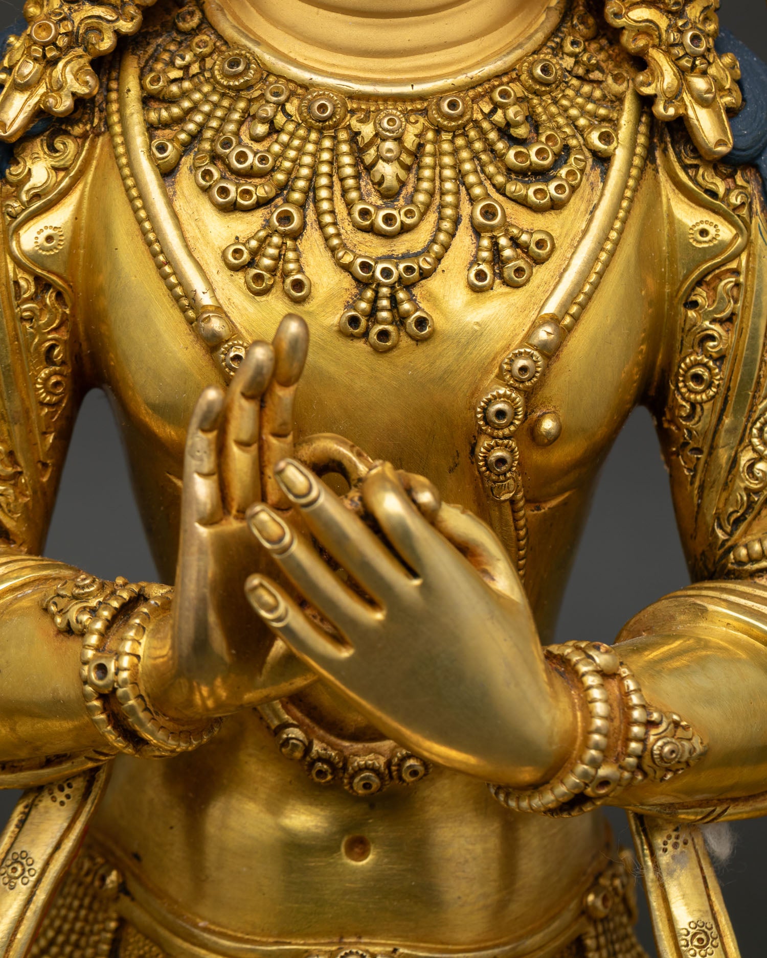 Maitreya Buddha on Throne Sculpture | Nepali Art & Craft