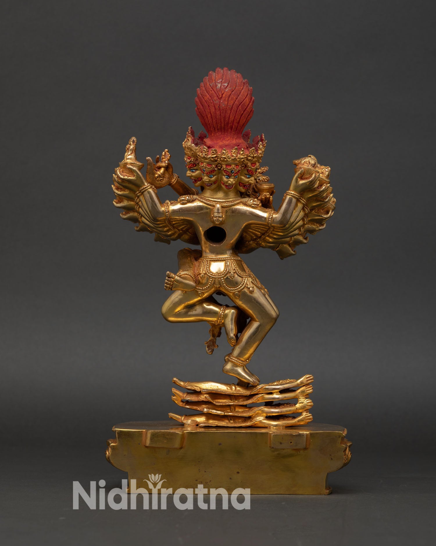 Hevajra Statue from Nepal – Traditional Vajrayana Deity Artwork