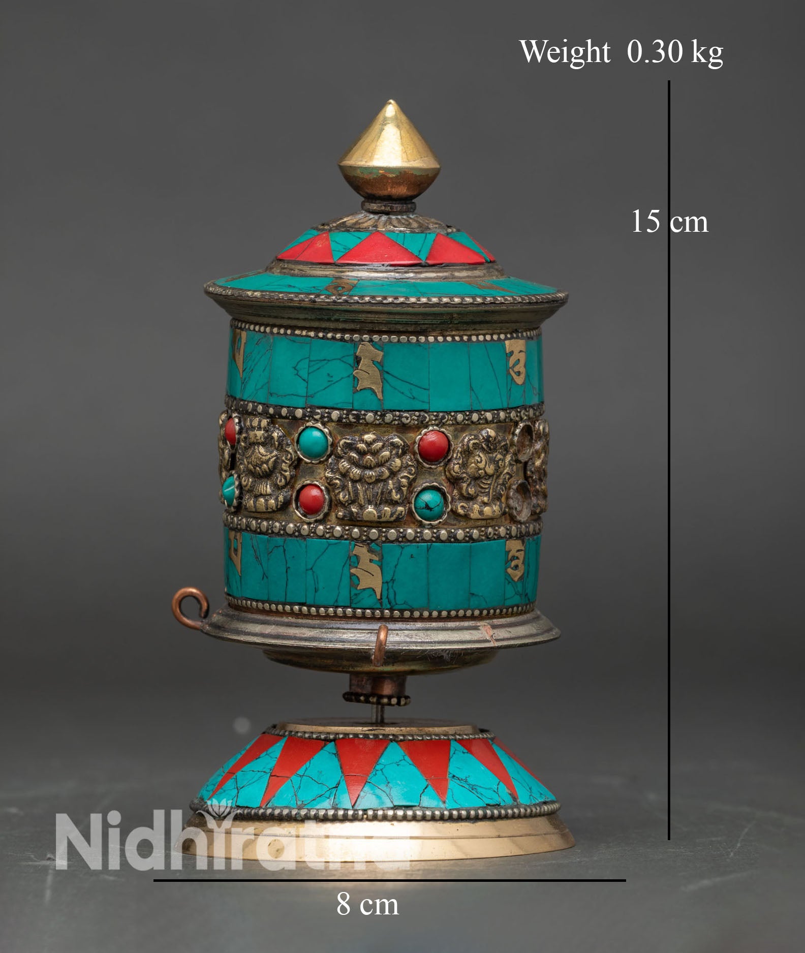 Tibetan Prayer Wheel for Mindfulness and Inner Peace