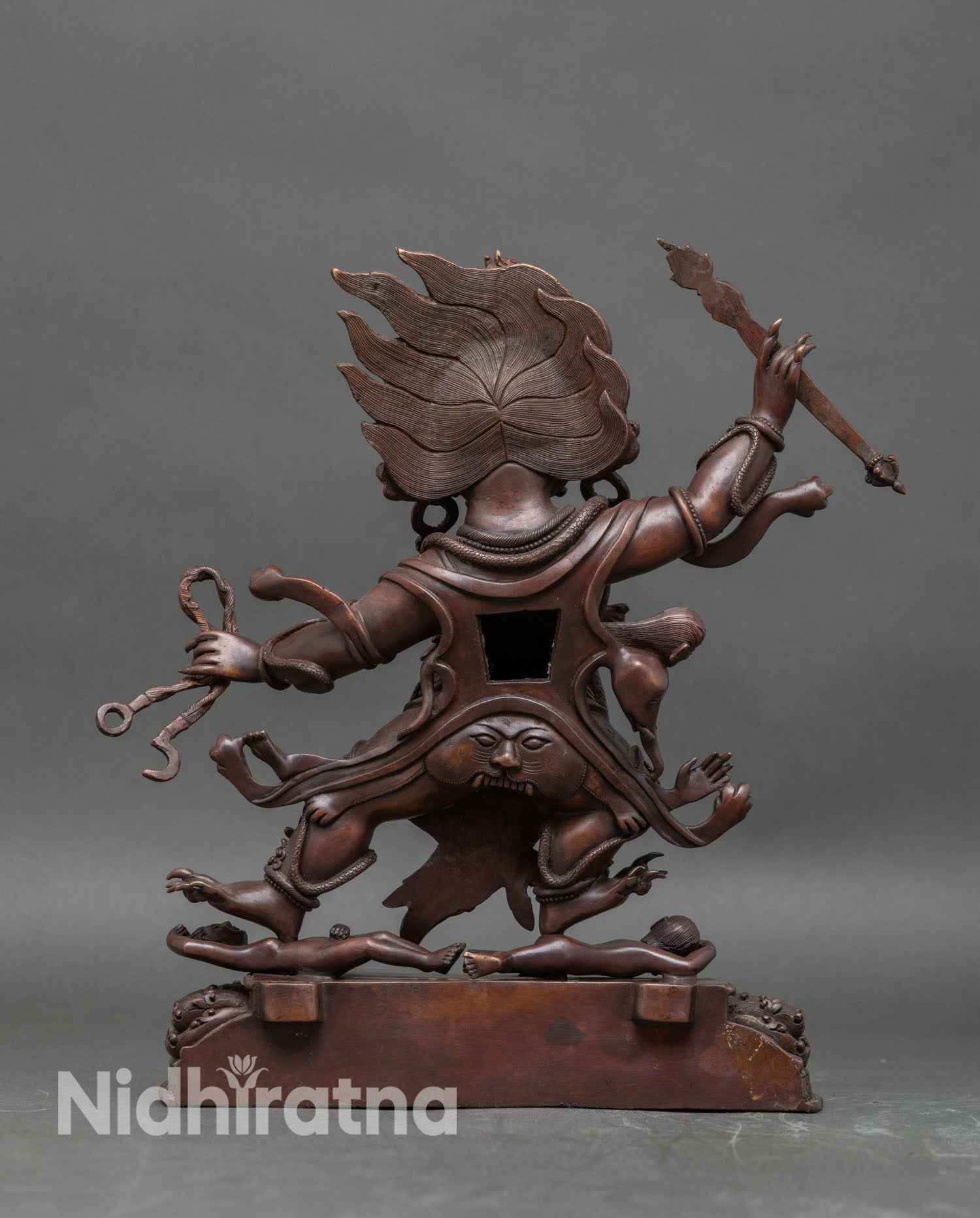 Hayagriva Statue | Oxidized Copper Artwork from Nepal