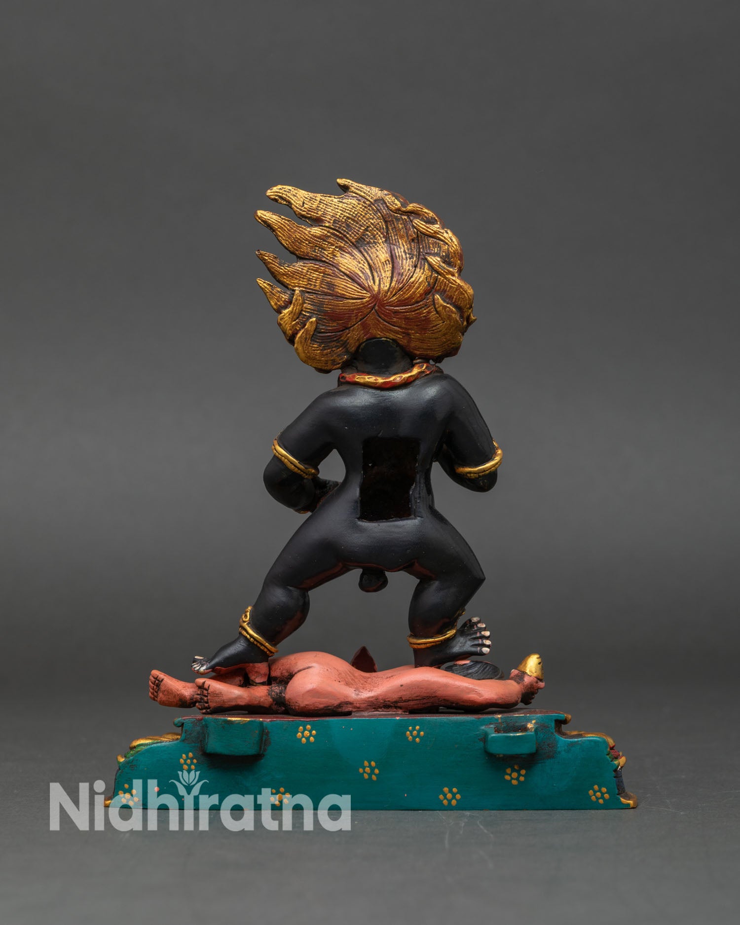 Black Dzambhala | Handcrafted Buddhist Copper Sculpture
