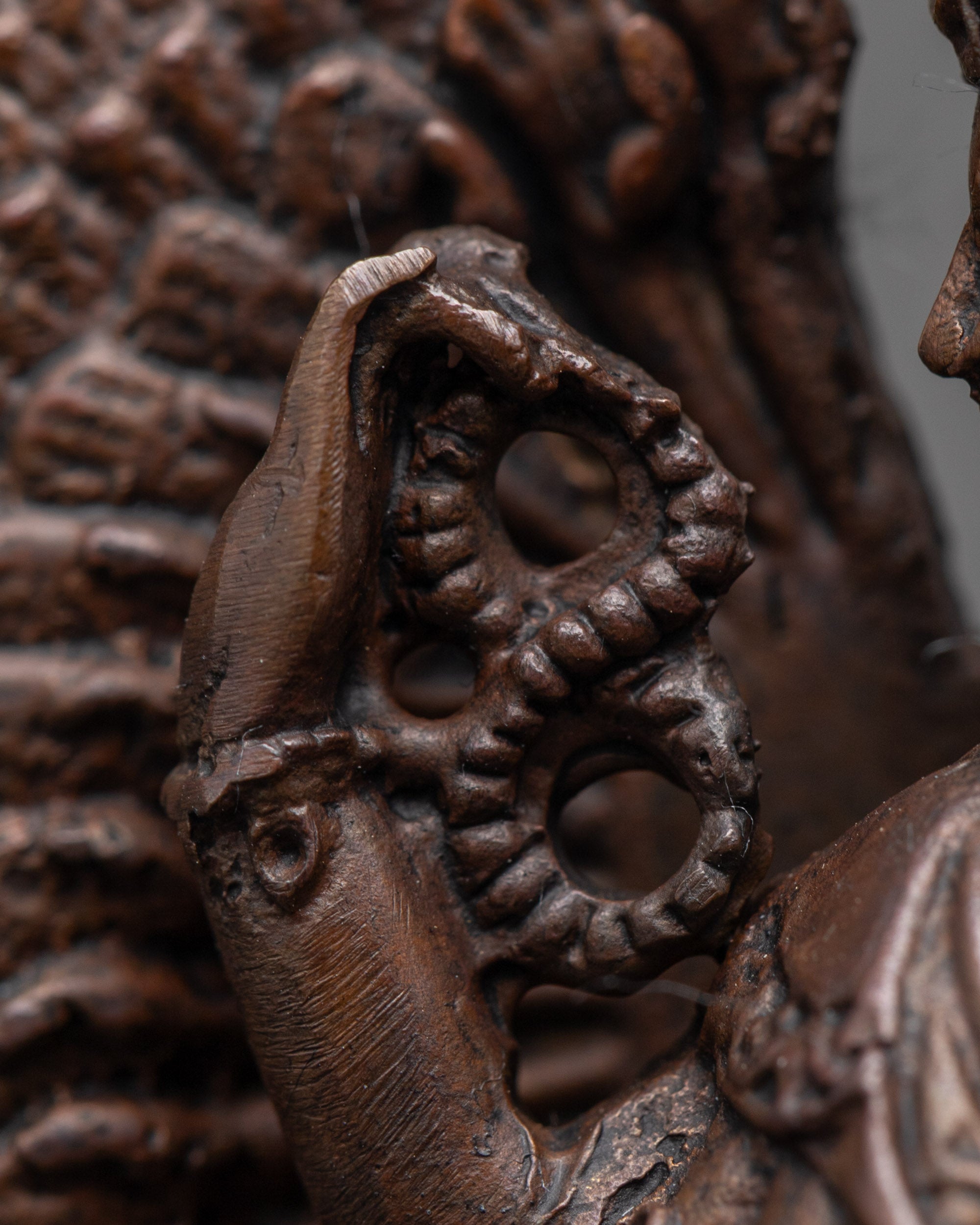 Oxidized 1000 Arm Chenrezig Statue | Spiritual Tibetan Buddhist Decor