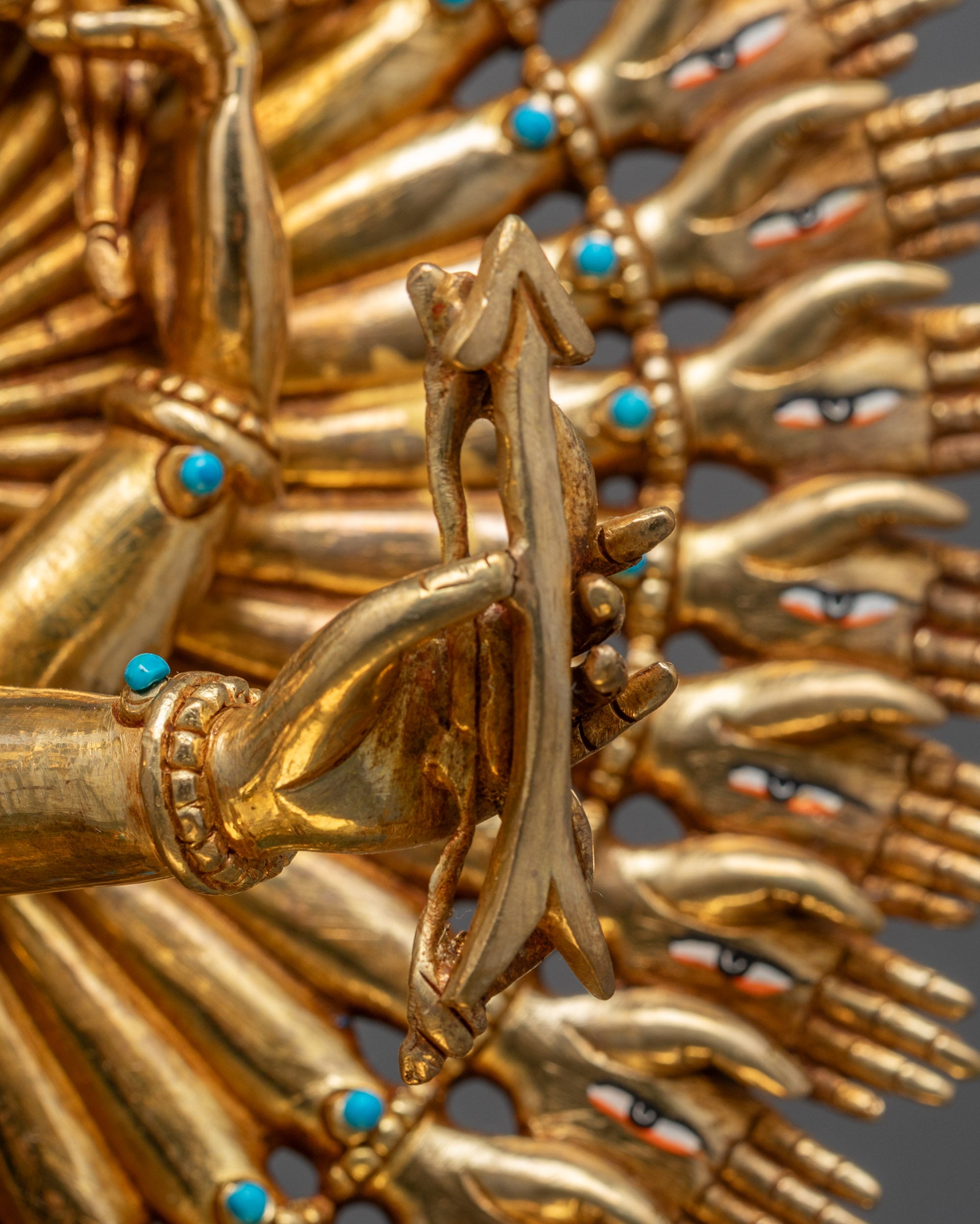 Hand-Carved 1000-Armed Chenrezig Statue | Avalokiteshvara Deity