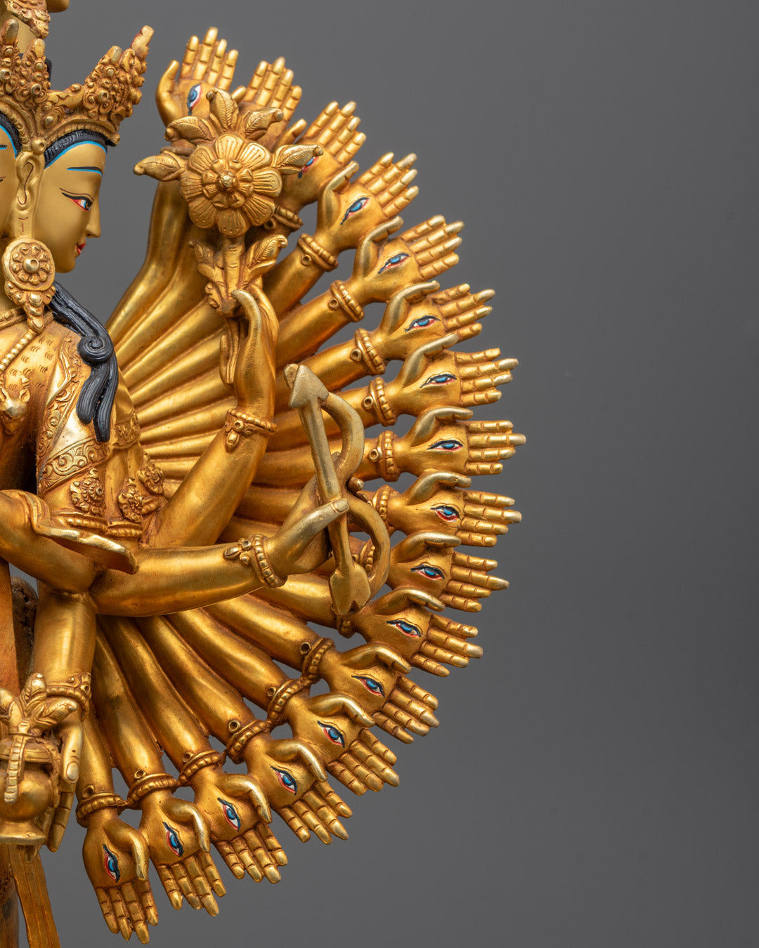 Beautiful 1000 Armed Chenrezig Statue for Sale