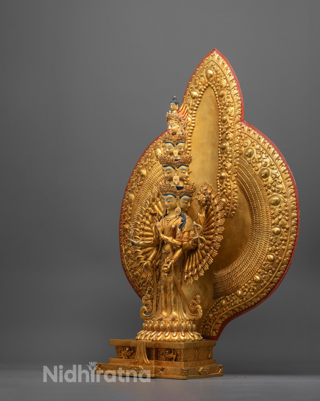 Beautiful 1000 Armed Chenrezig Statue for Sale