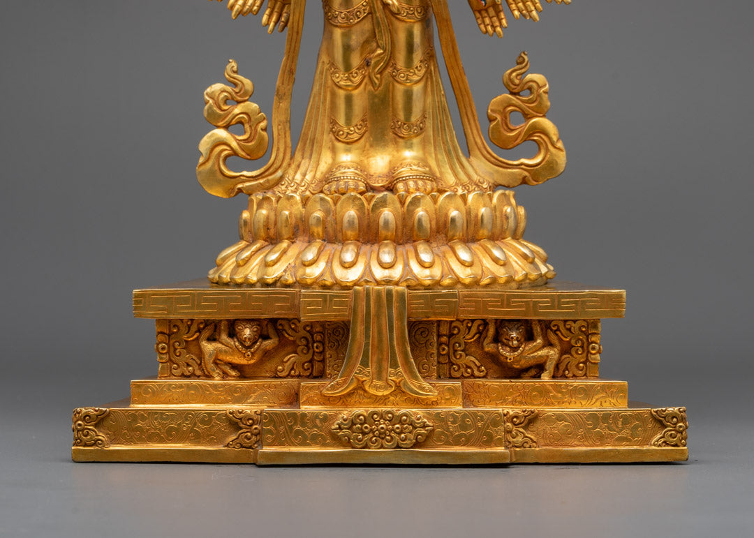 Beautiful 1000 Armed Chenrezig Statue for Sale