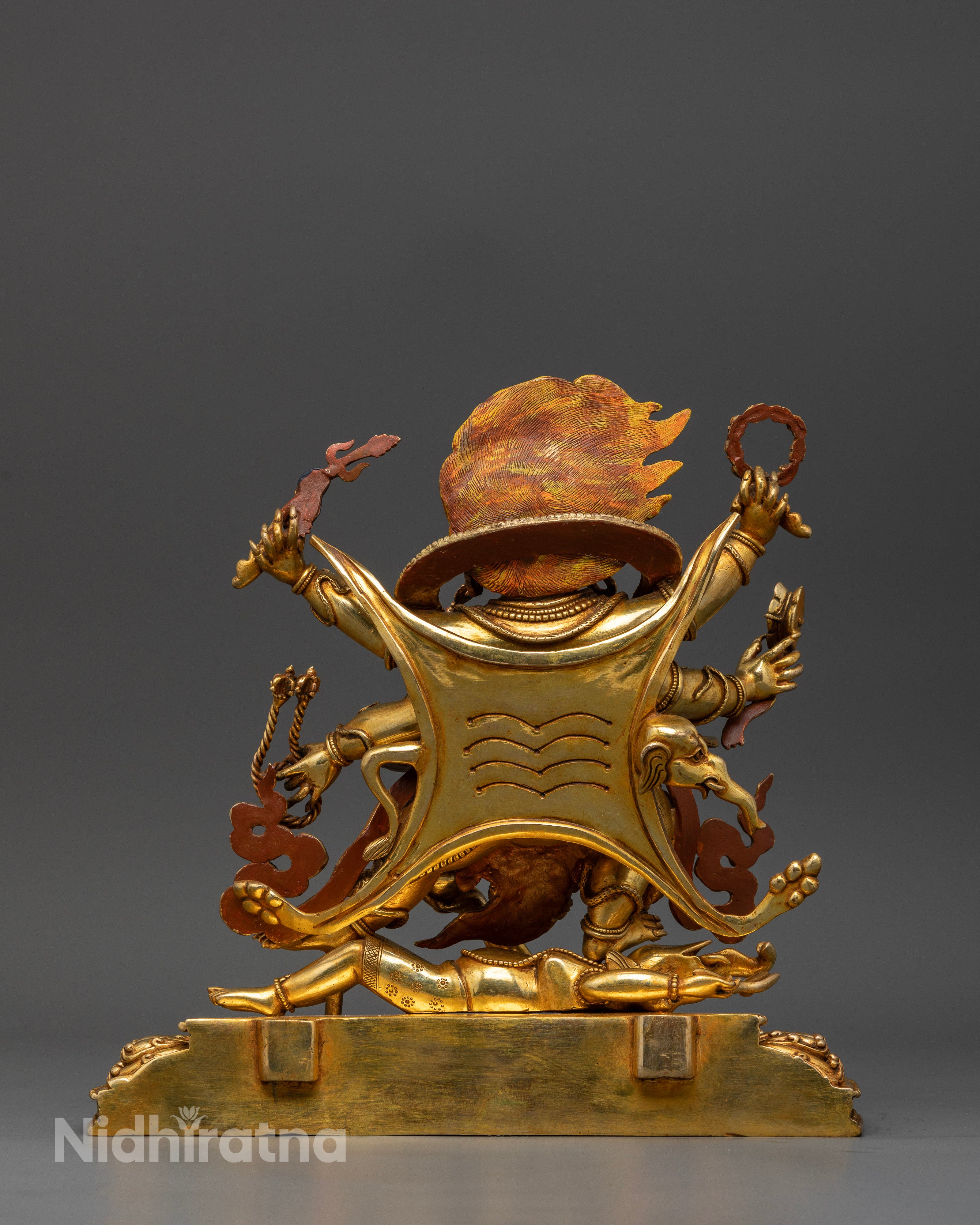 Six-Armed Mahakala Statue | Divine Protector for Wealth