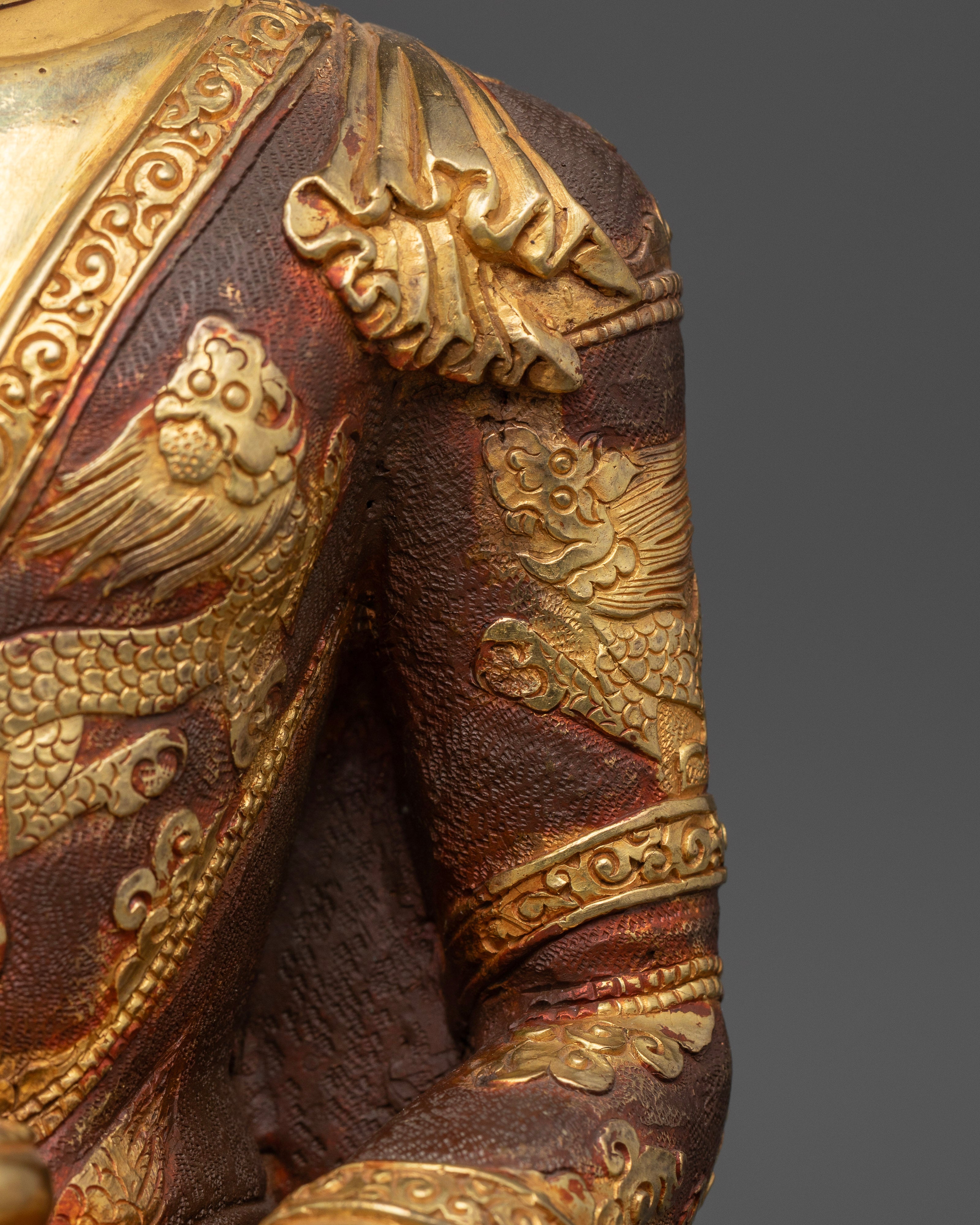 Buddha Shakyamuni Statues: Handcrafted Treasures with 24K Gold