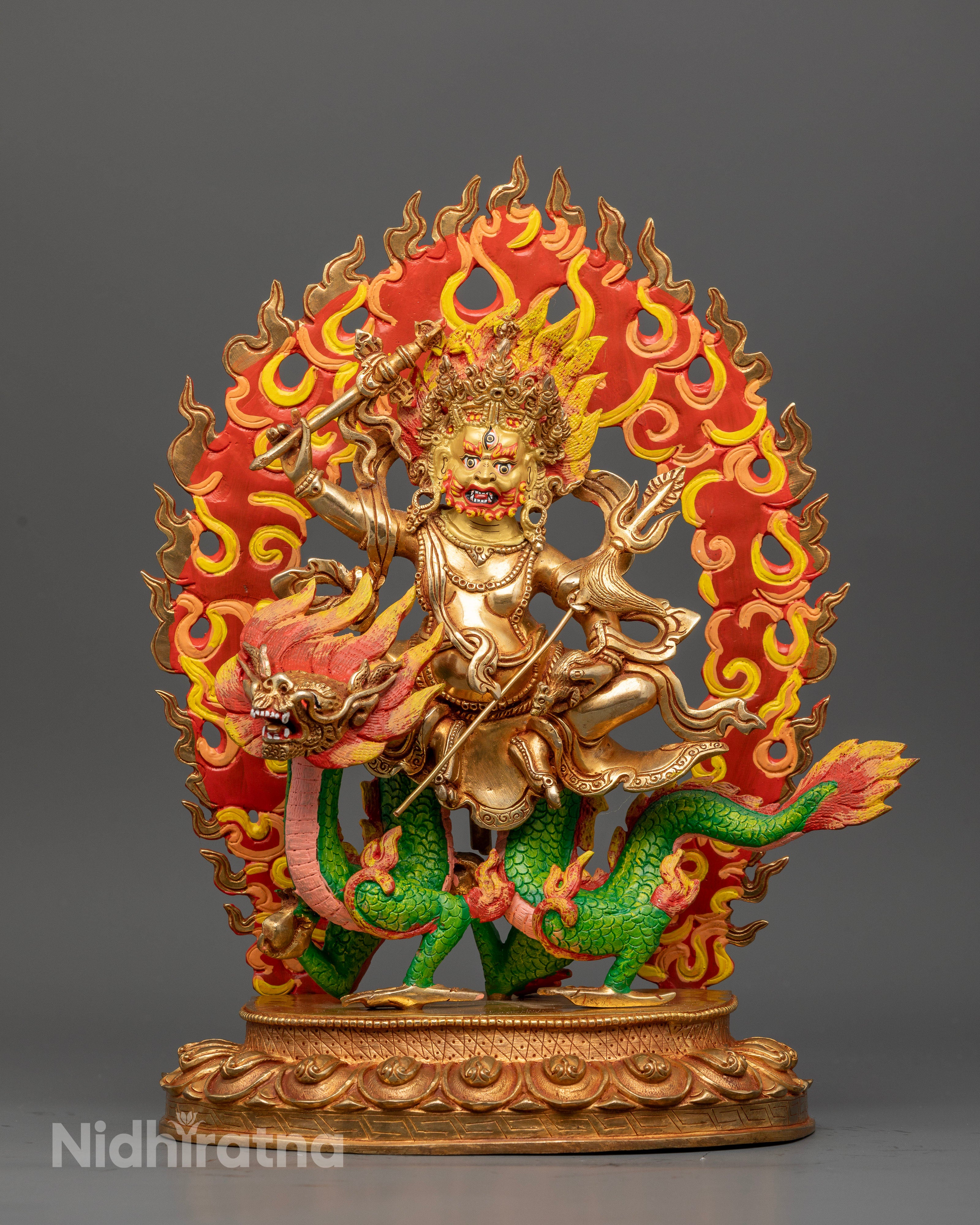 White Dzambhala Statue: Prosperity, Wealth & Protection