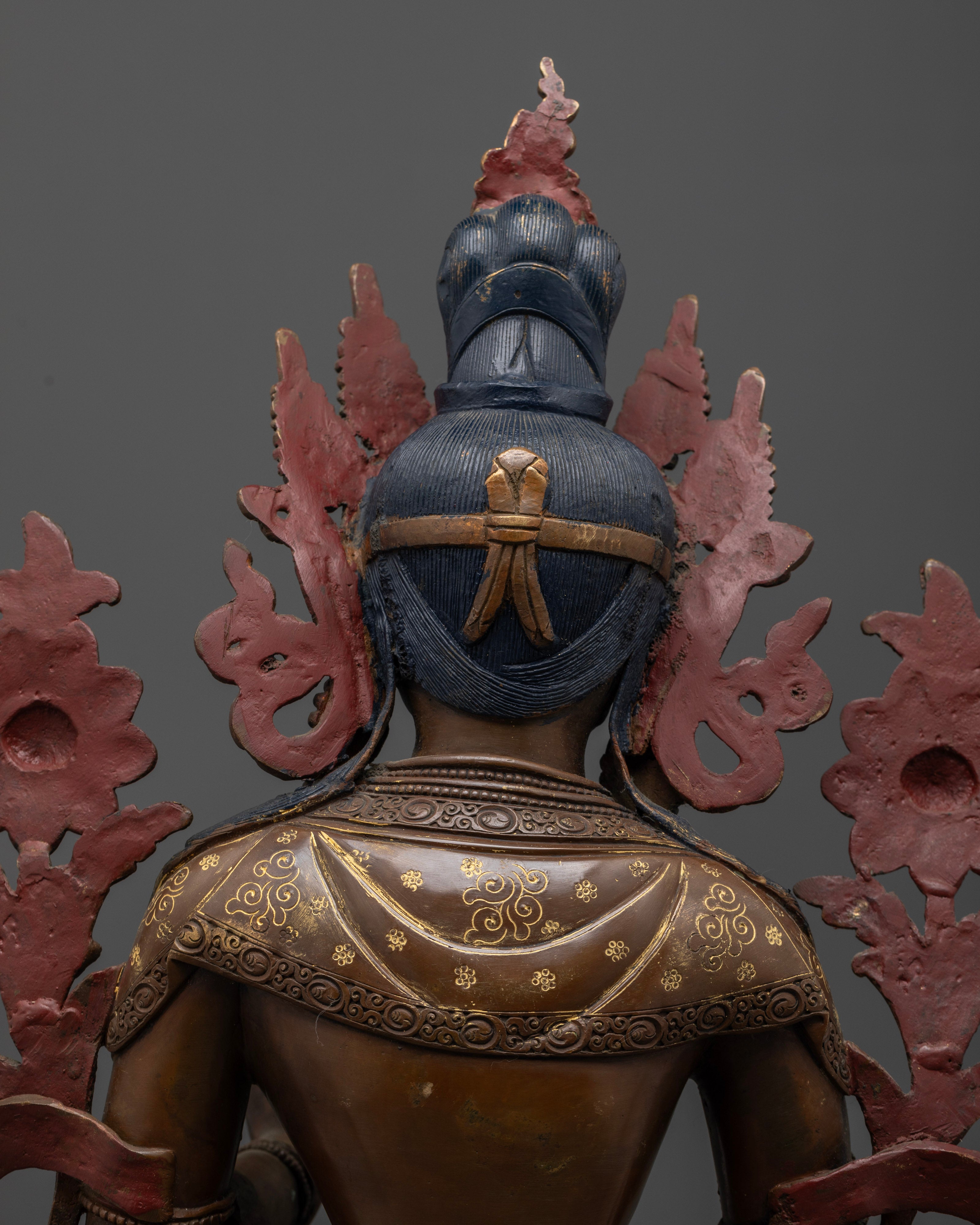 Antique Finish White Tara Statue for Spiritual Connection