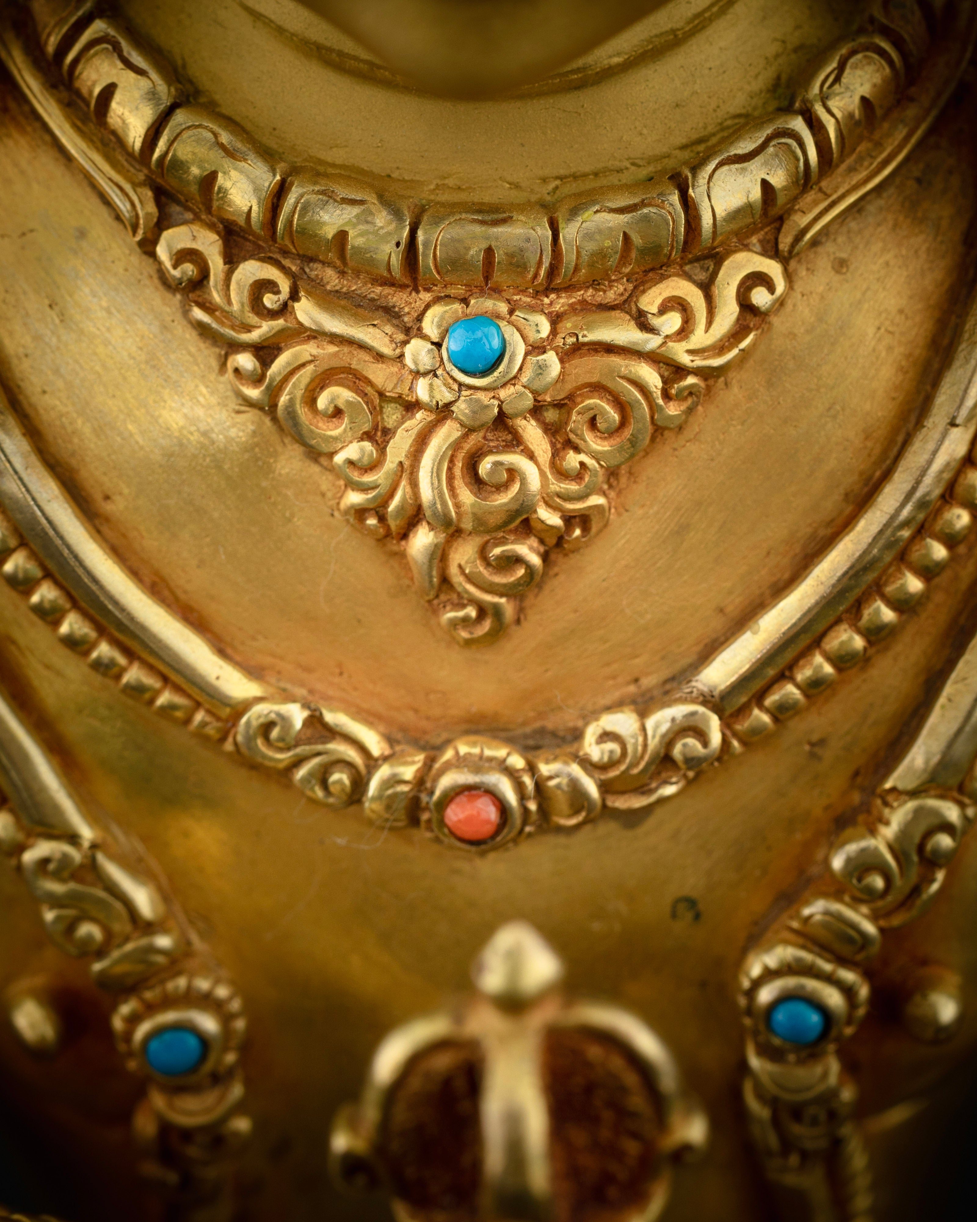 Masterpiece Vajrasattva Statue: A Radiant Icon of Vajrayana