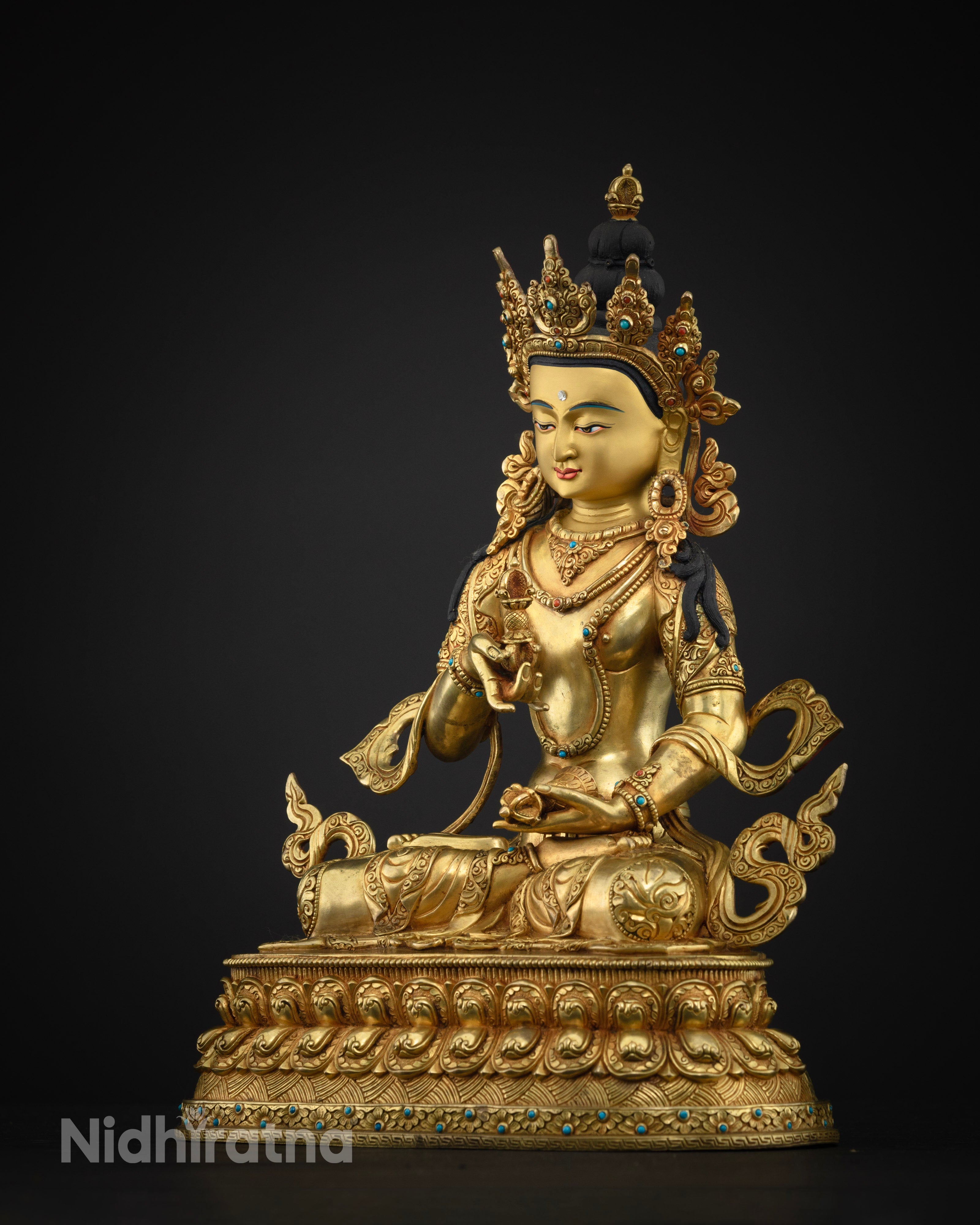 Masterpiece Vajrasattva Statue: A Radiant Icon of Vajrayana