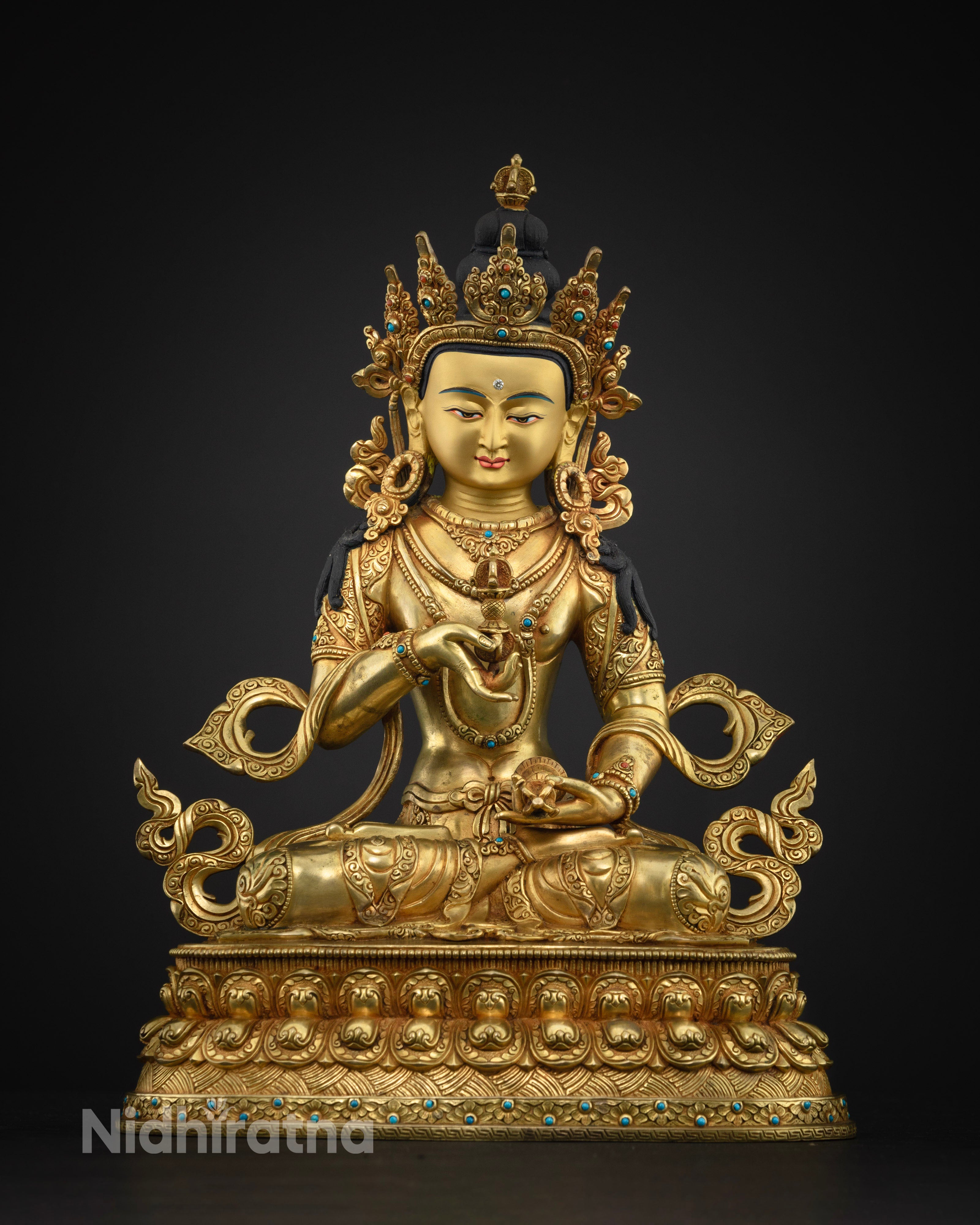Masterpiece Vajrasattva Statue: A Radiant Icon of Vajrayana