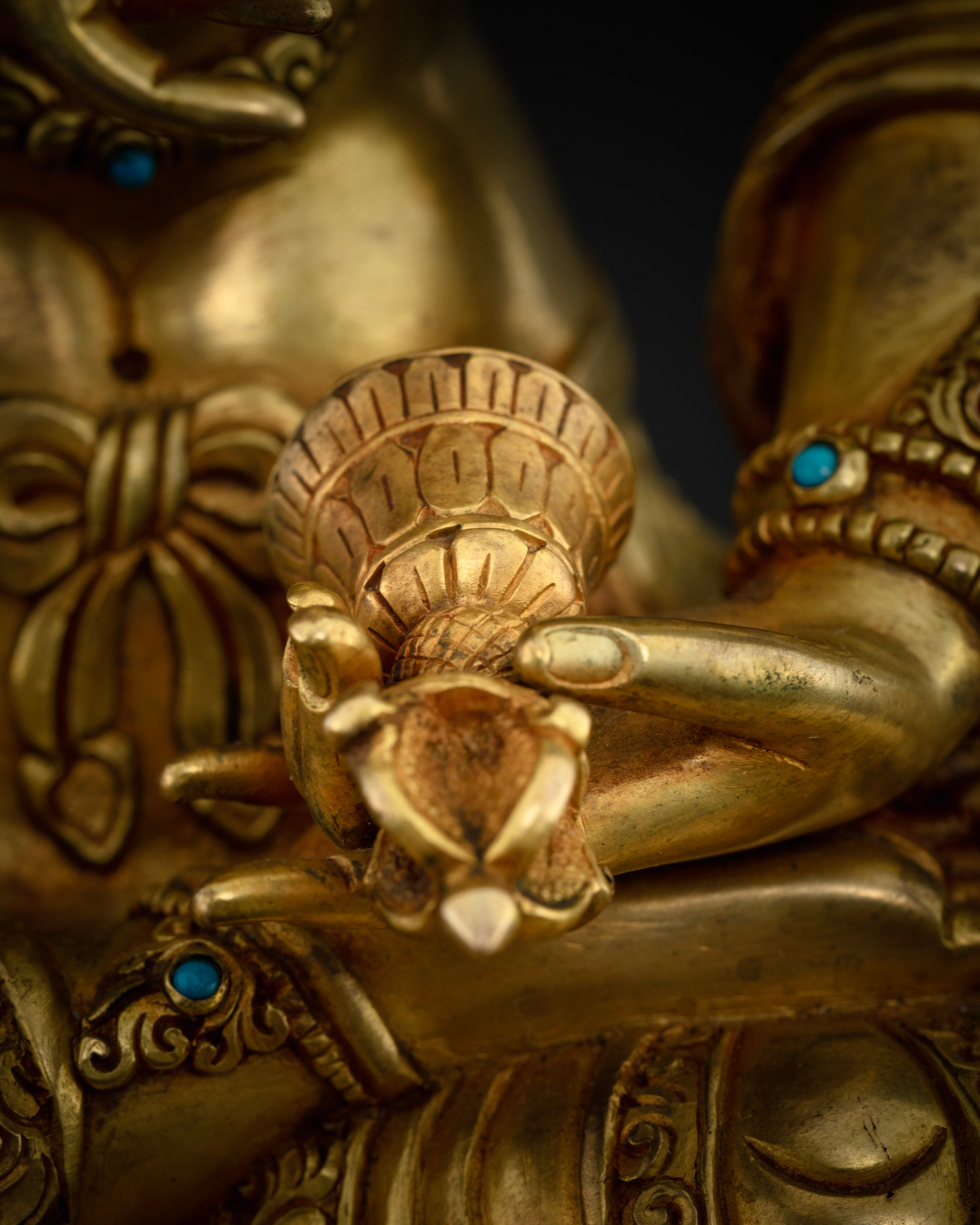 Masterpiece Vajrasattva Statue: A Radiant Icon of Vajrayana