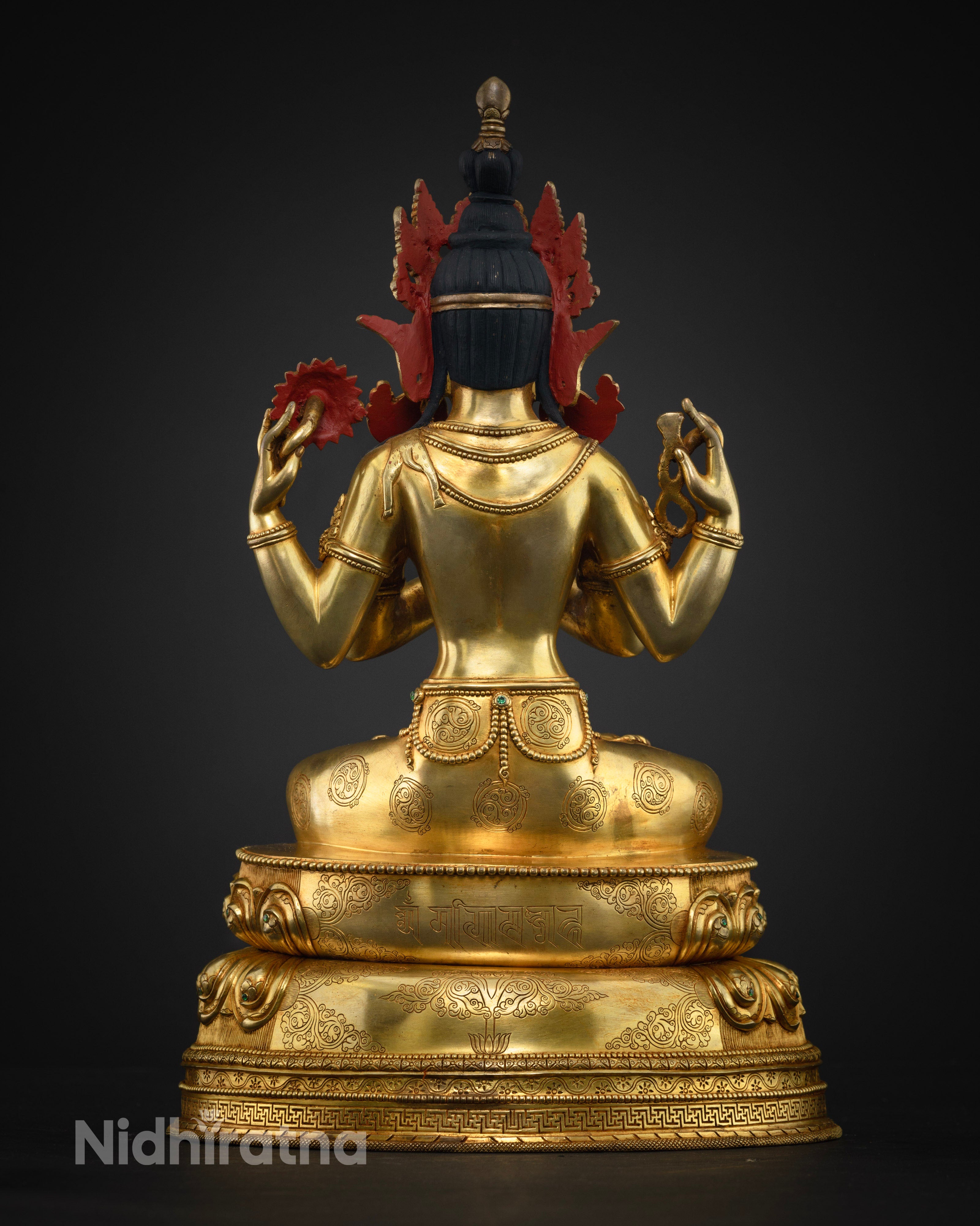 Tibetan Chenrezig Statue: Emblem of Compassion