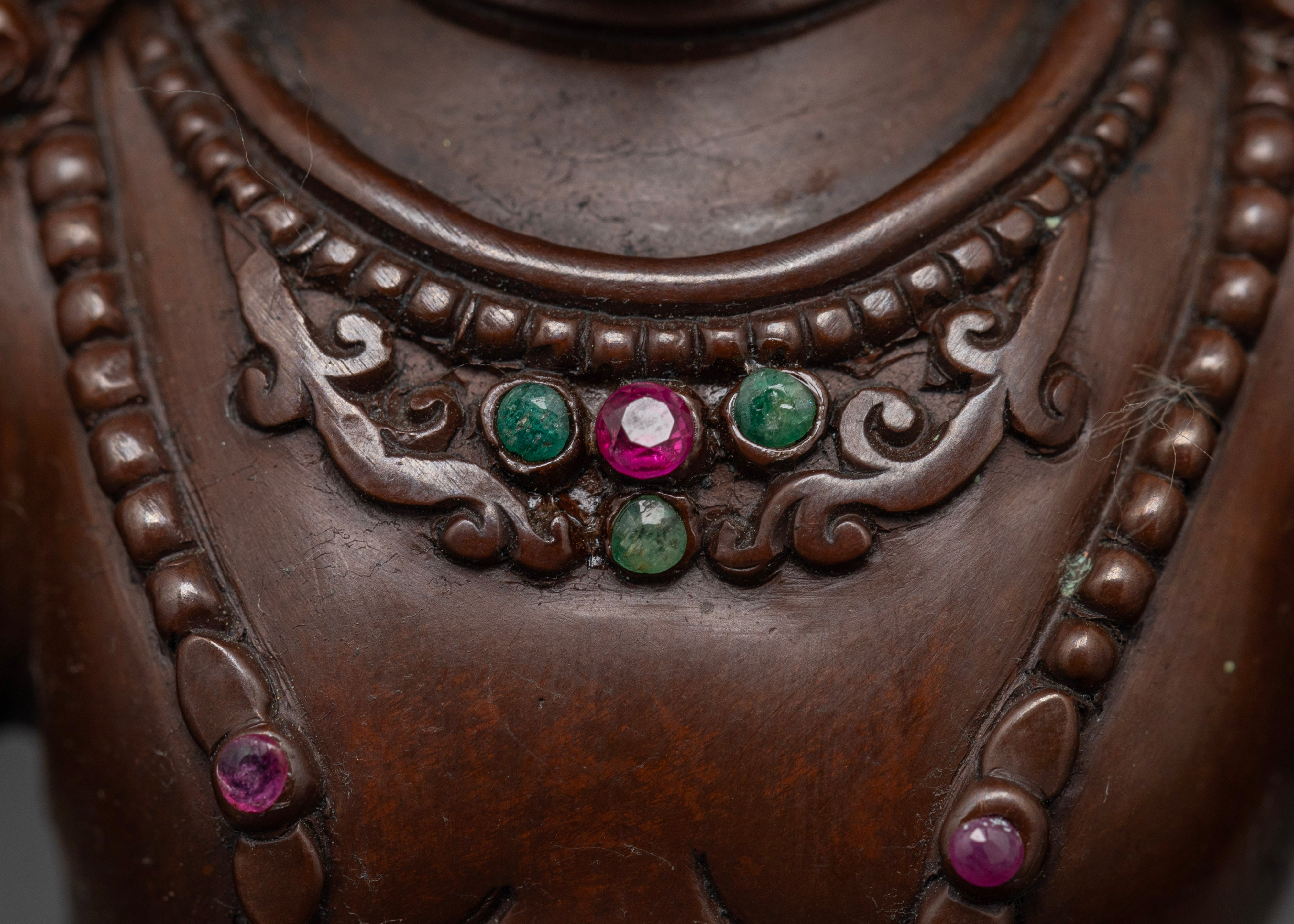 7.29 inch Oxidized Dzambhala Statue