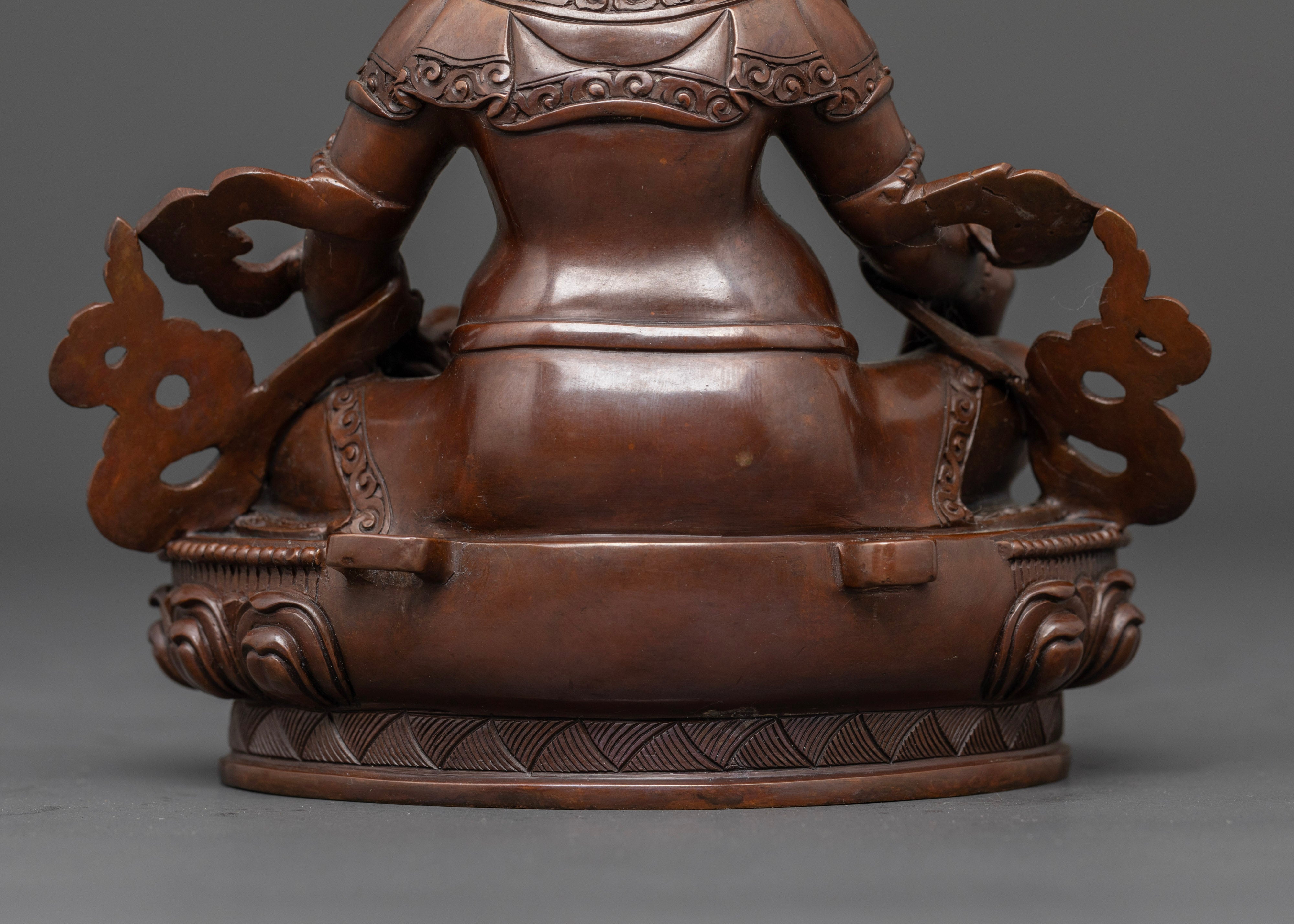 7.29 inch Oxidized Dzambhala Statue