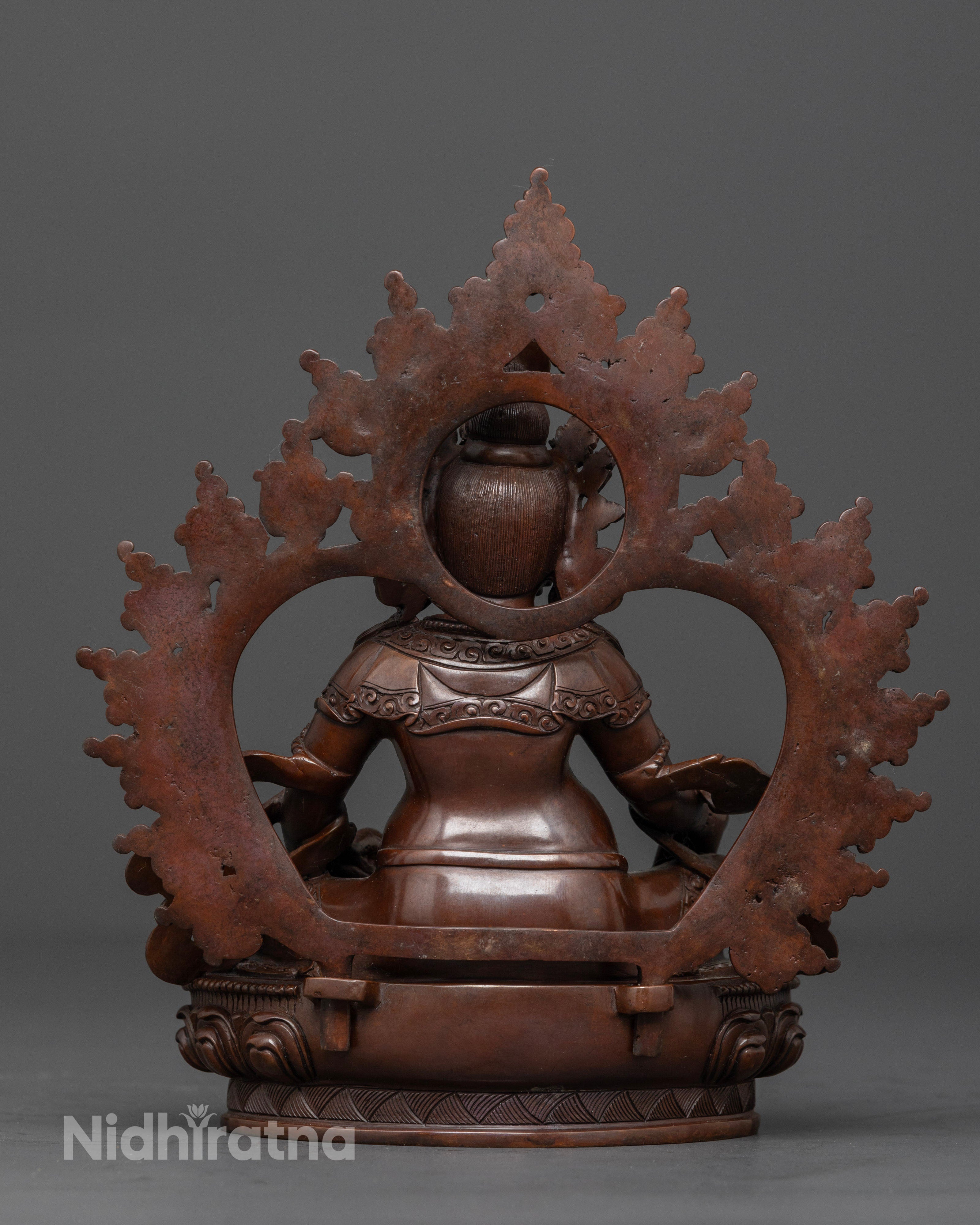 7.29 inch Oxidized Dzambhala Statue
