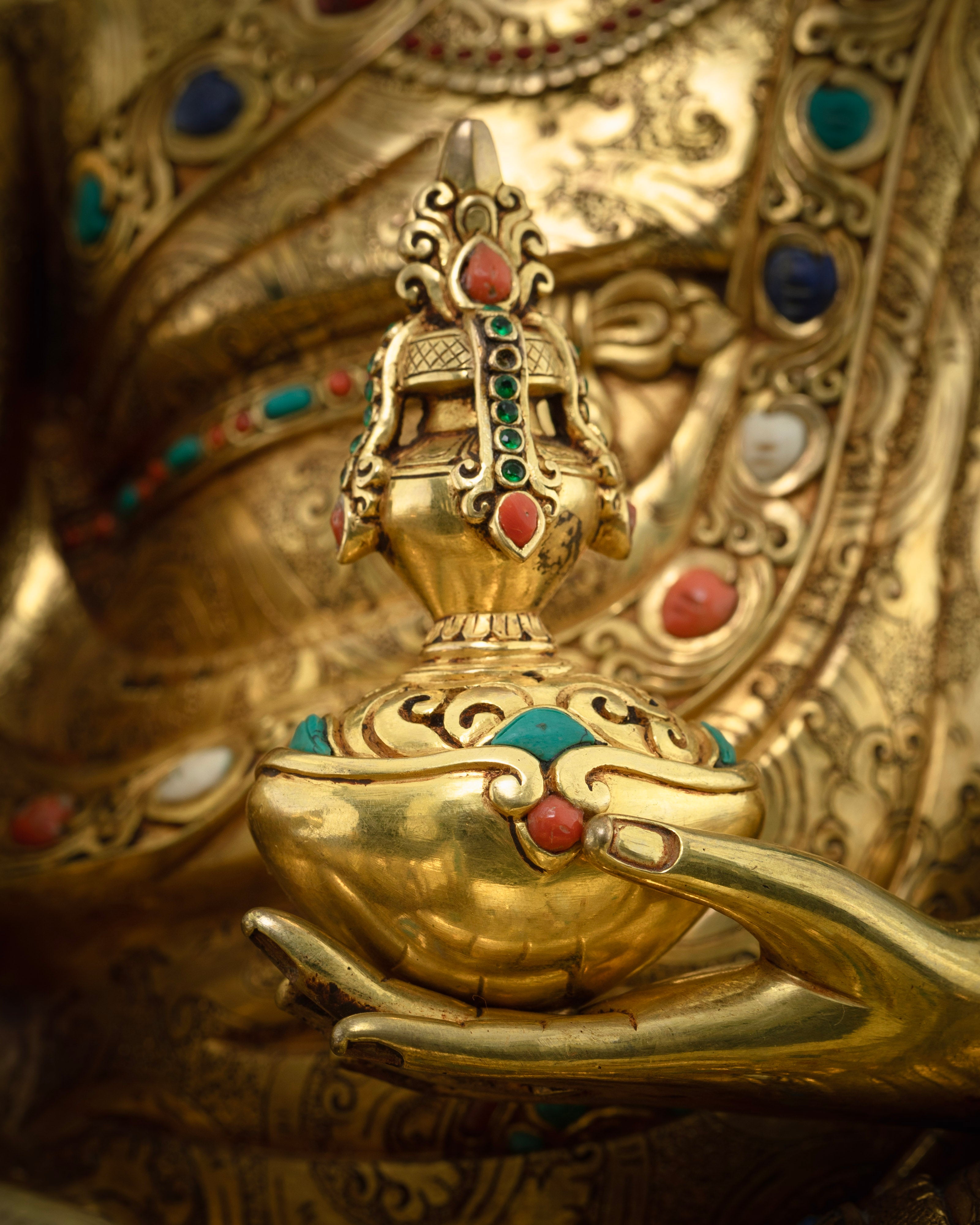 Exclusive Rare Guru Rinpoche Statue: Tibetan Buddhist Treasure