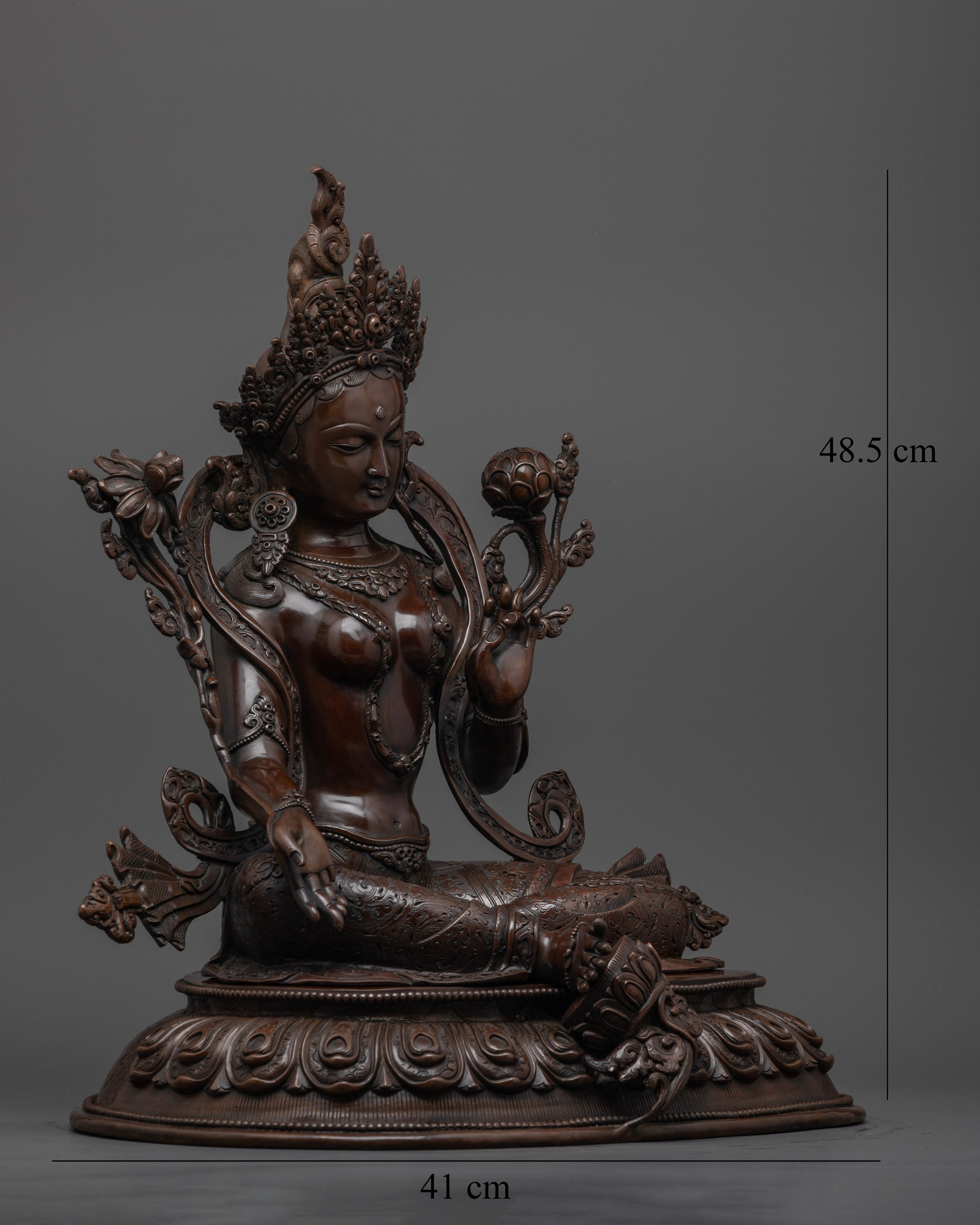 Shop Green Tara Statue: Spiritual Art for Meditation