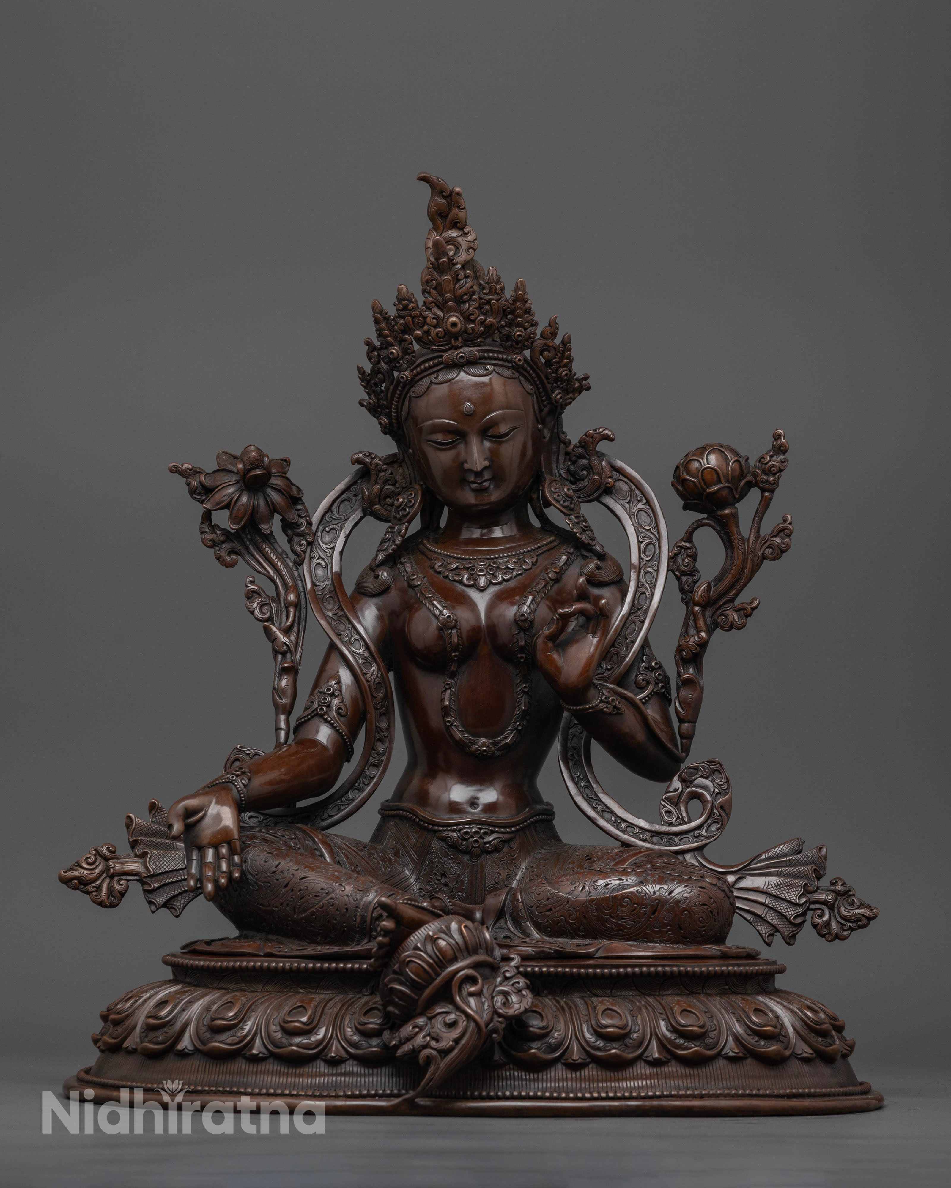 Shop Green Tara Statue: Spiritual Art for Meditation