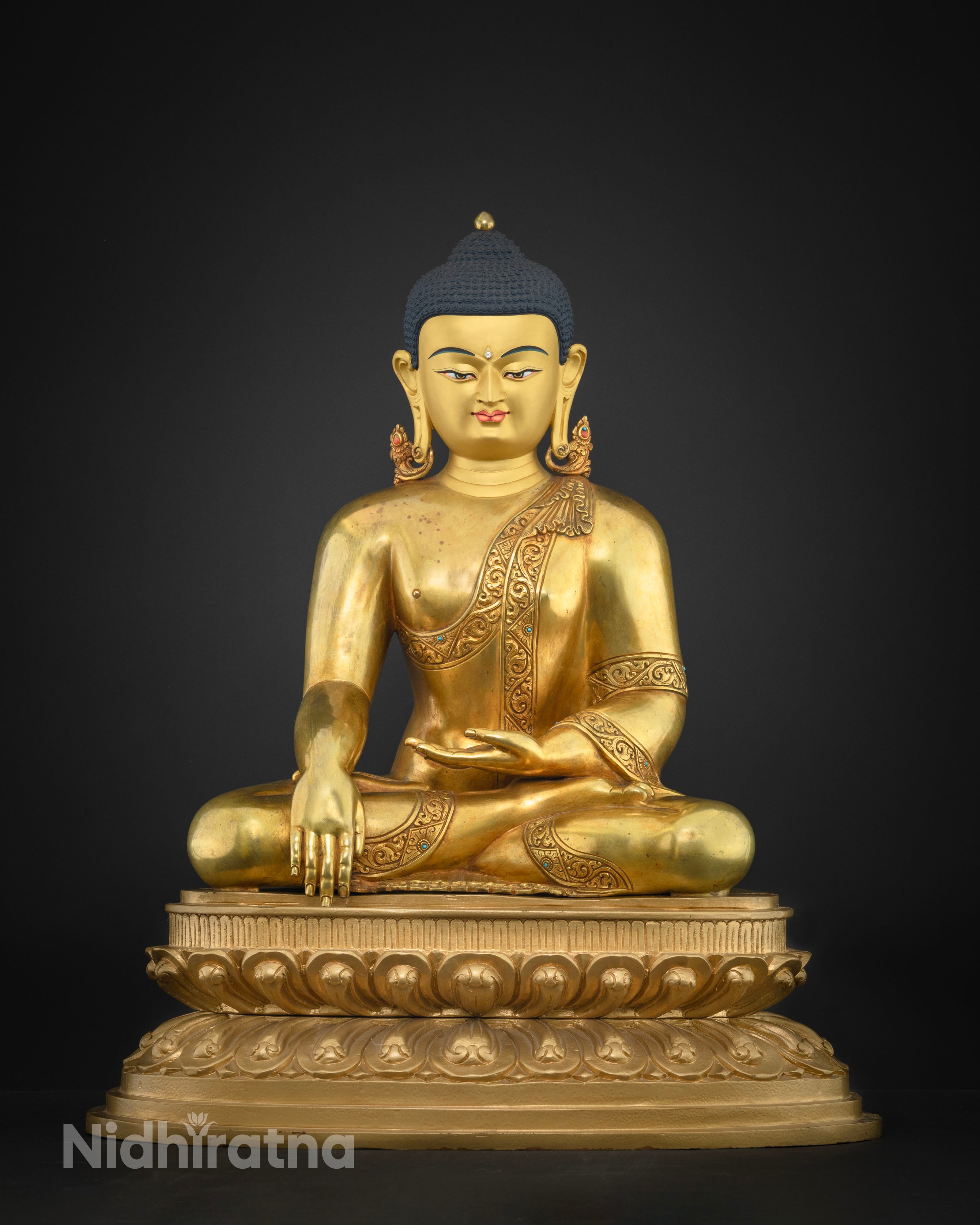 Tibetan Shakyamuni Buddha Statue for Sale