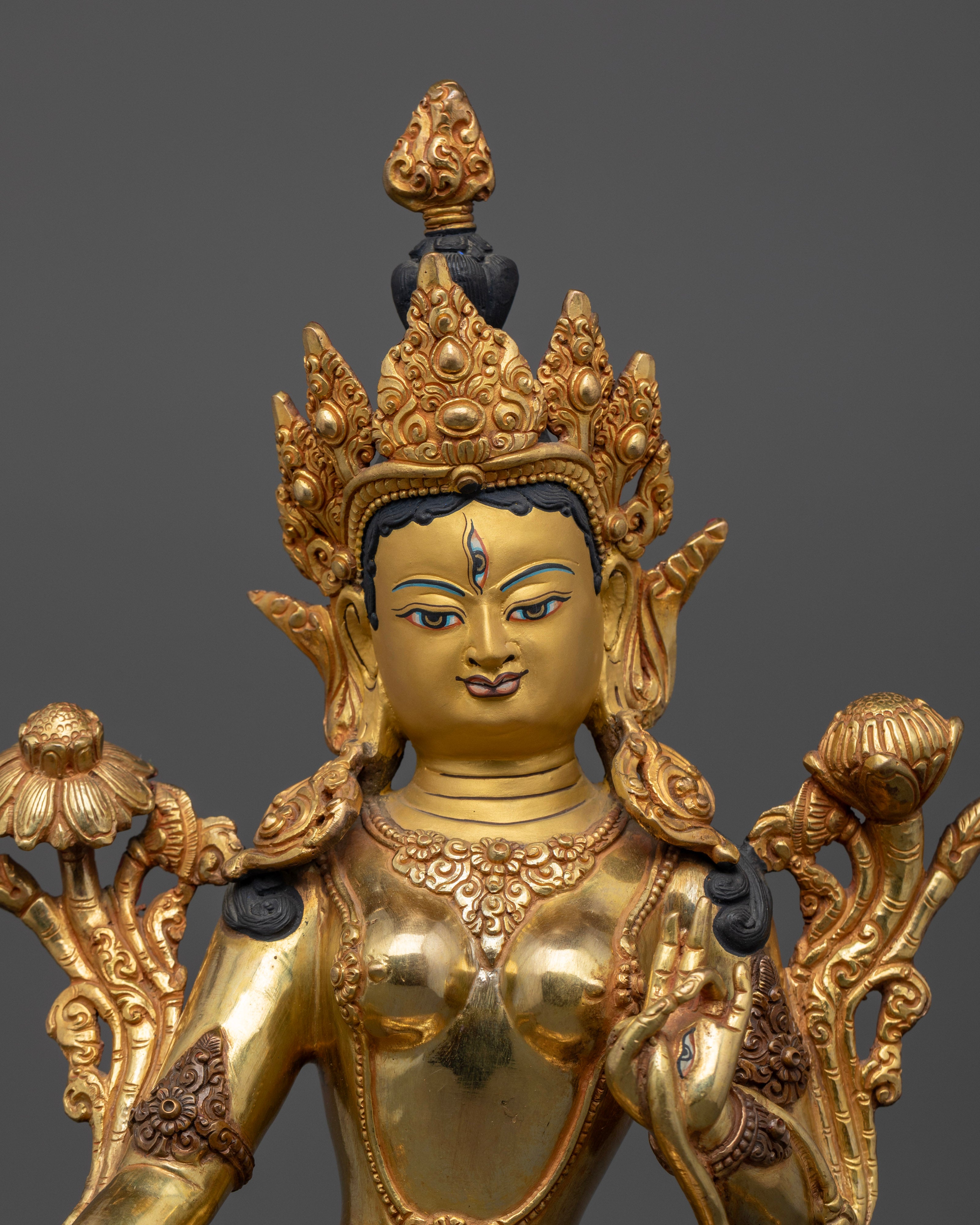 Elegant White Tara Statue for Spiritual Growth and Healing