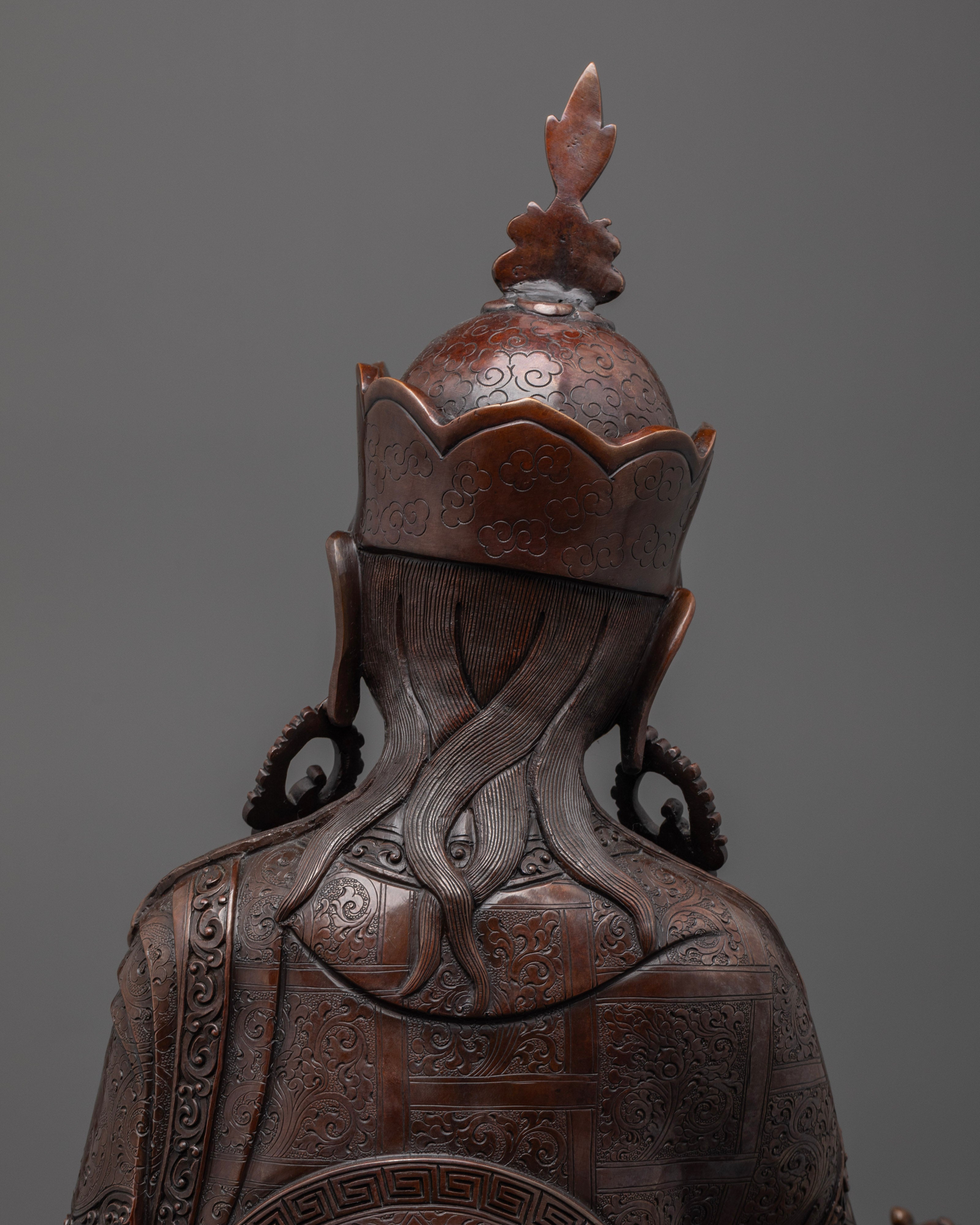 Oxidized Guru Rinpoche Statue | Illuminate Your Path to Enlightenment