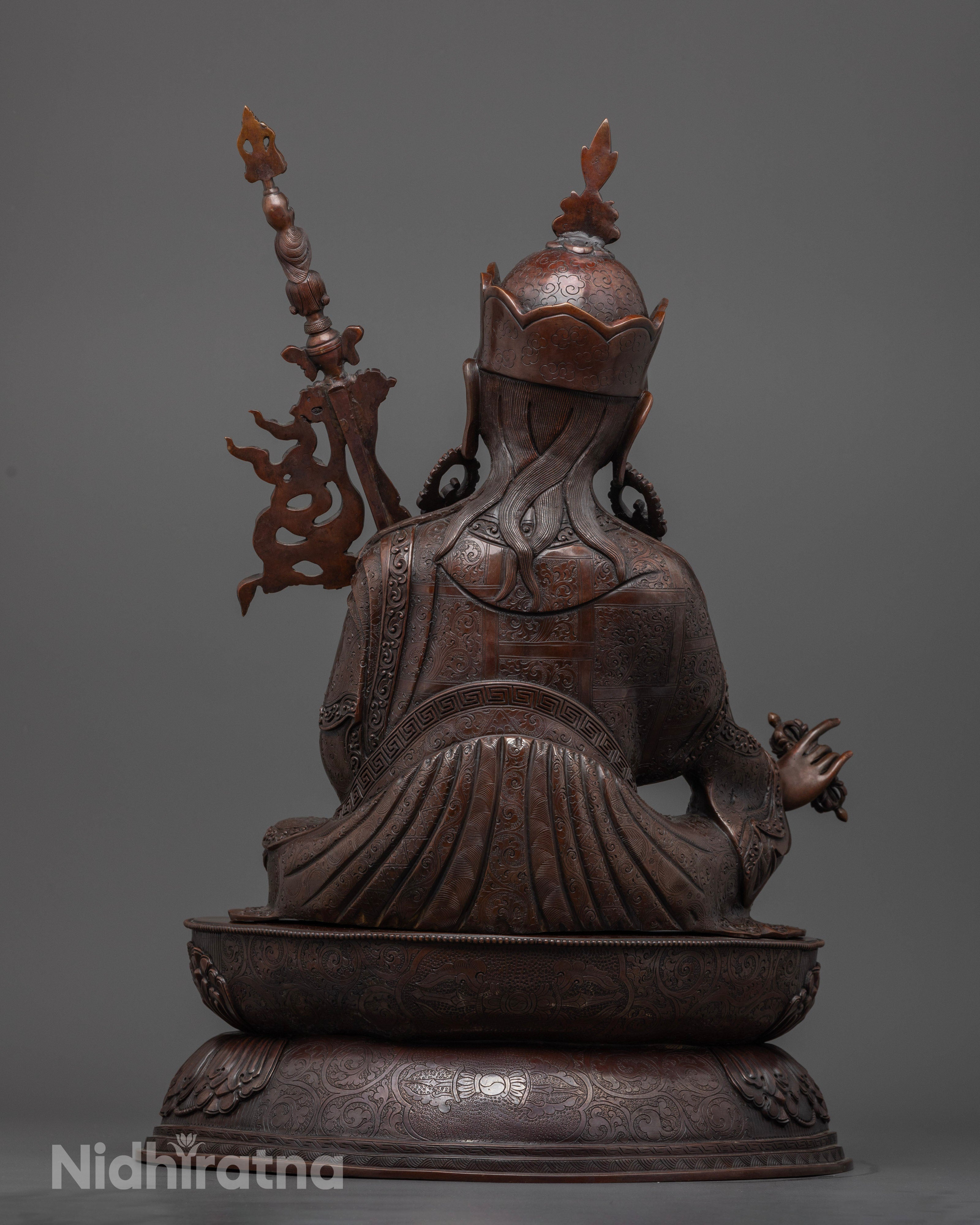 Oxidized Guru Rinpoche Statue | Illuminate Your Path to Enlightenment
