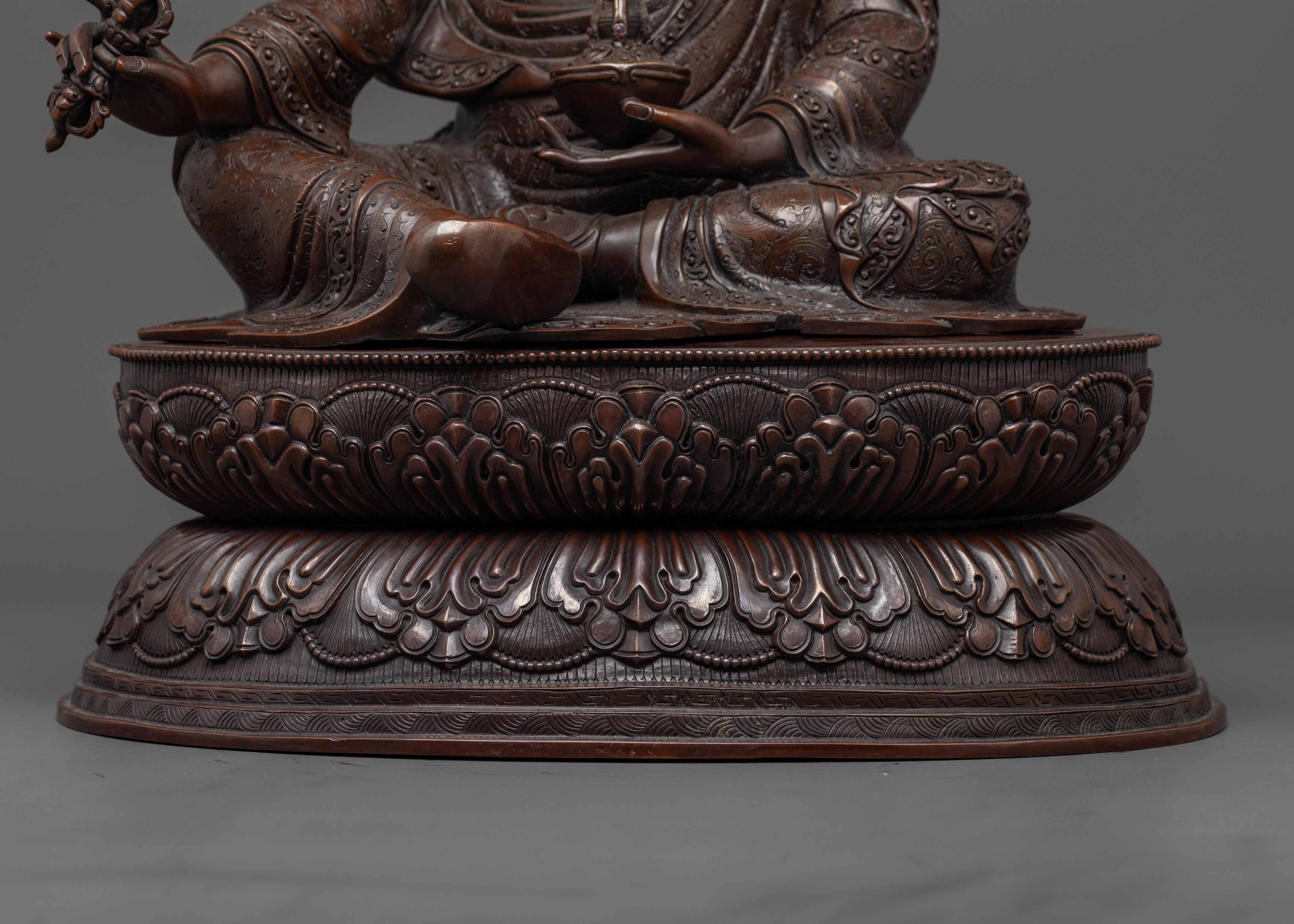Oxidized Guru Rinpoche Statue | Illuminate Your Path to Enlightenment