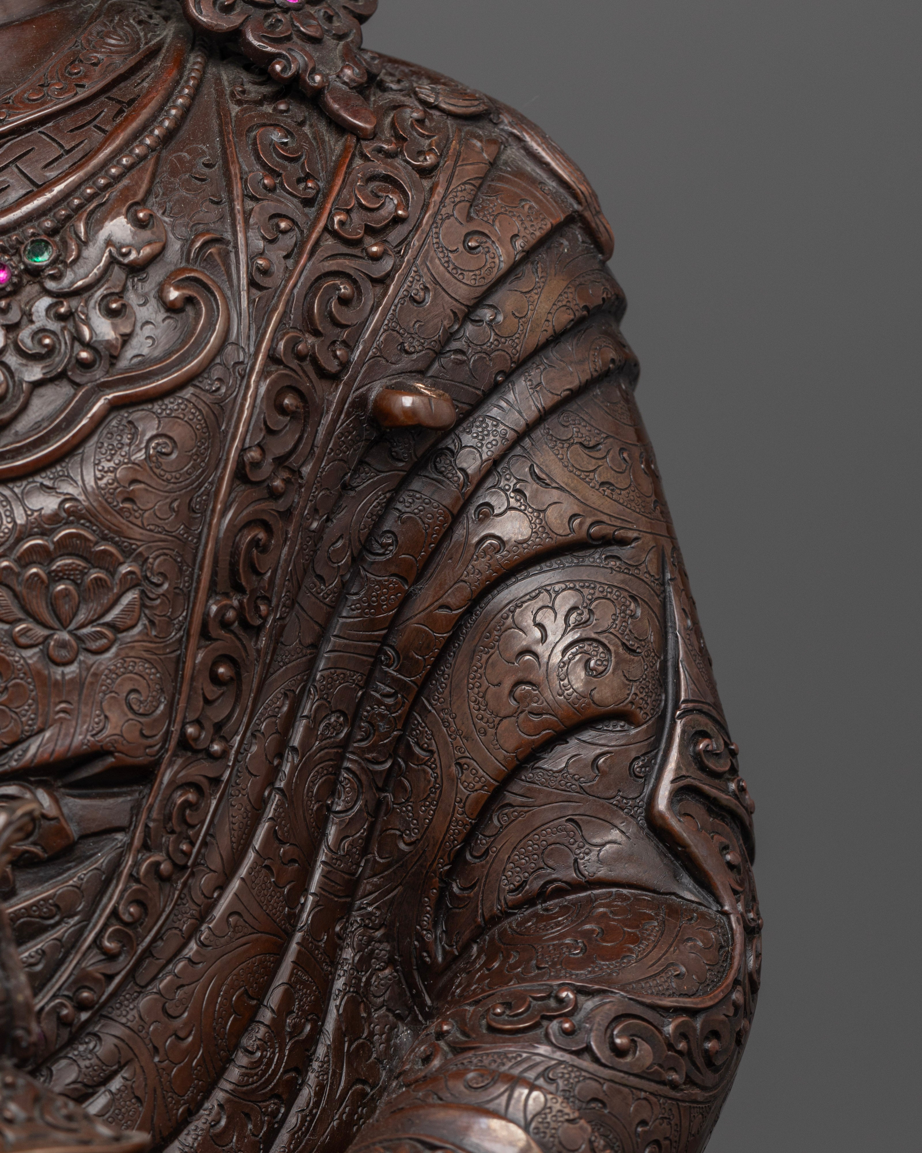 Oxidized Guru Rinpoche Statue | Illuminate Your Path to Enlightenment