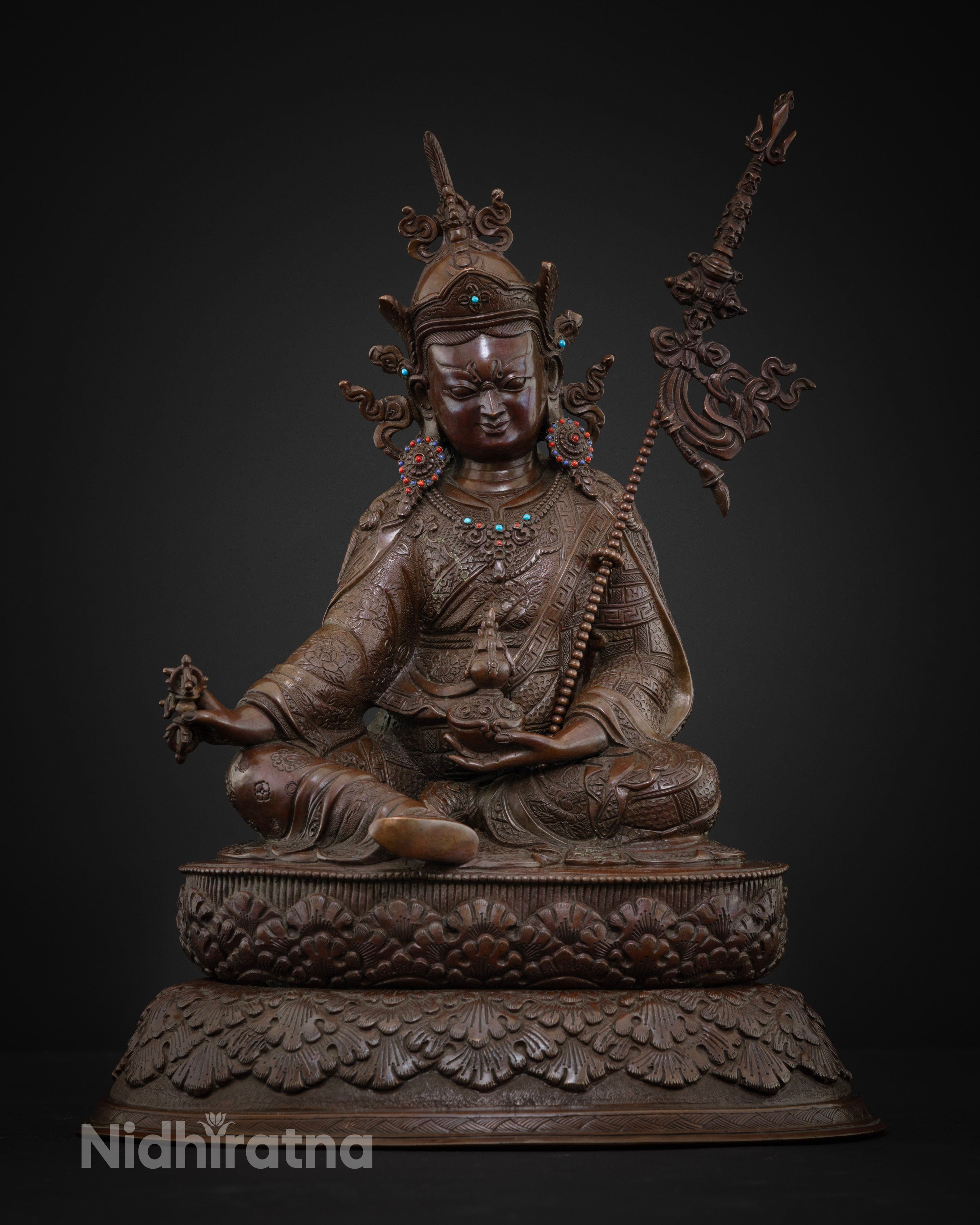 Maha Padmasambhava Sculpture | Oxidize Statue