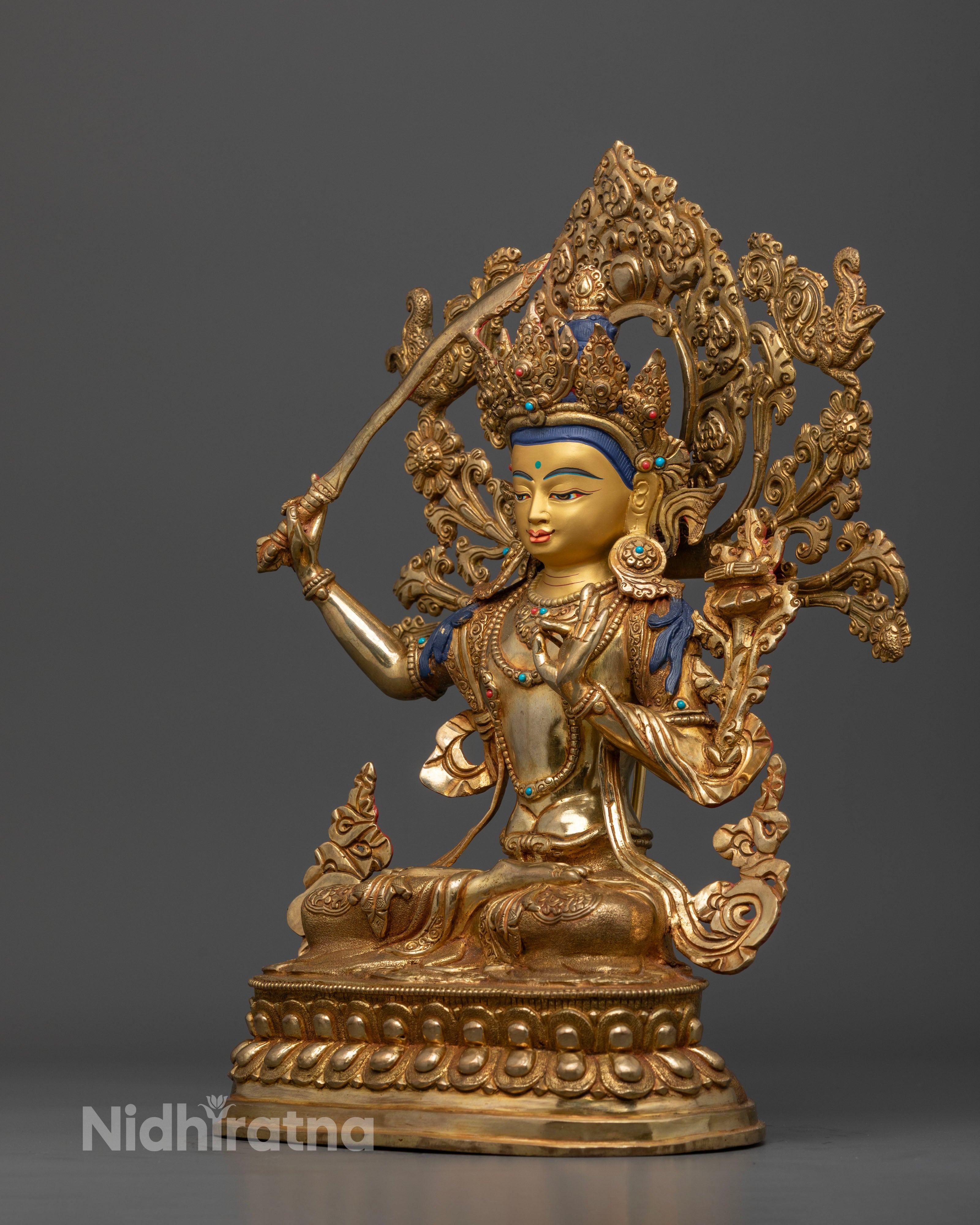 Bodhisattva Manjushri Wenshu Statue