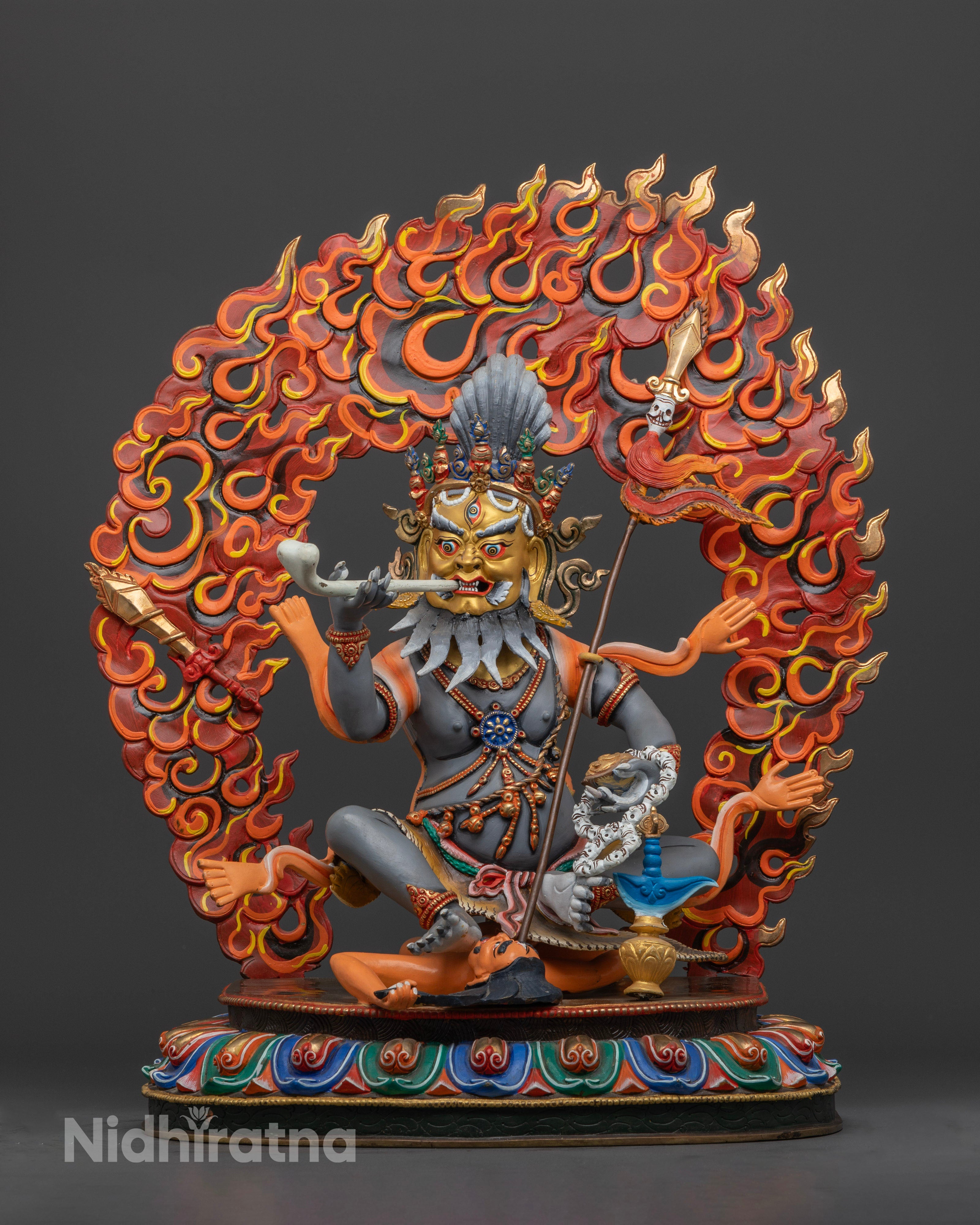 Fierce Brahmanrupa Mahakala Statue