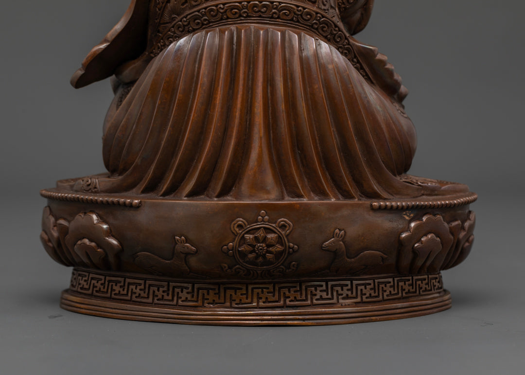 Intricate 16th Karmapa statue design
| Elegant 16th Karmapa spiritual statue| Oxidized copper 16th Karmapa statue