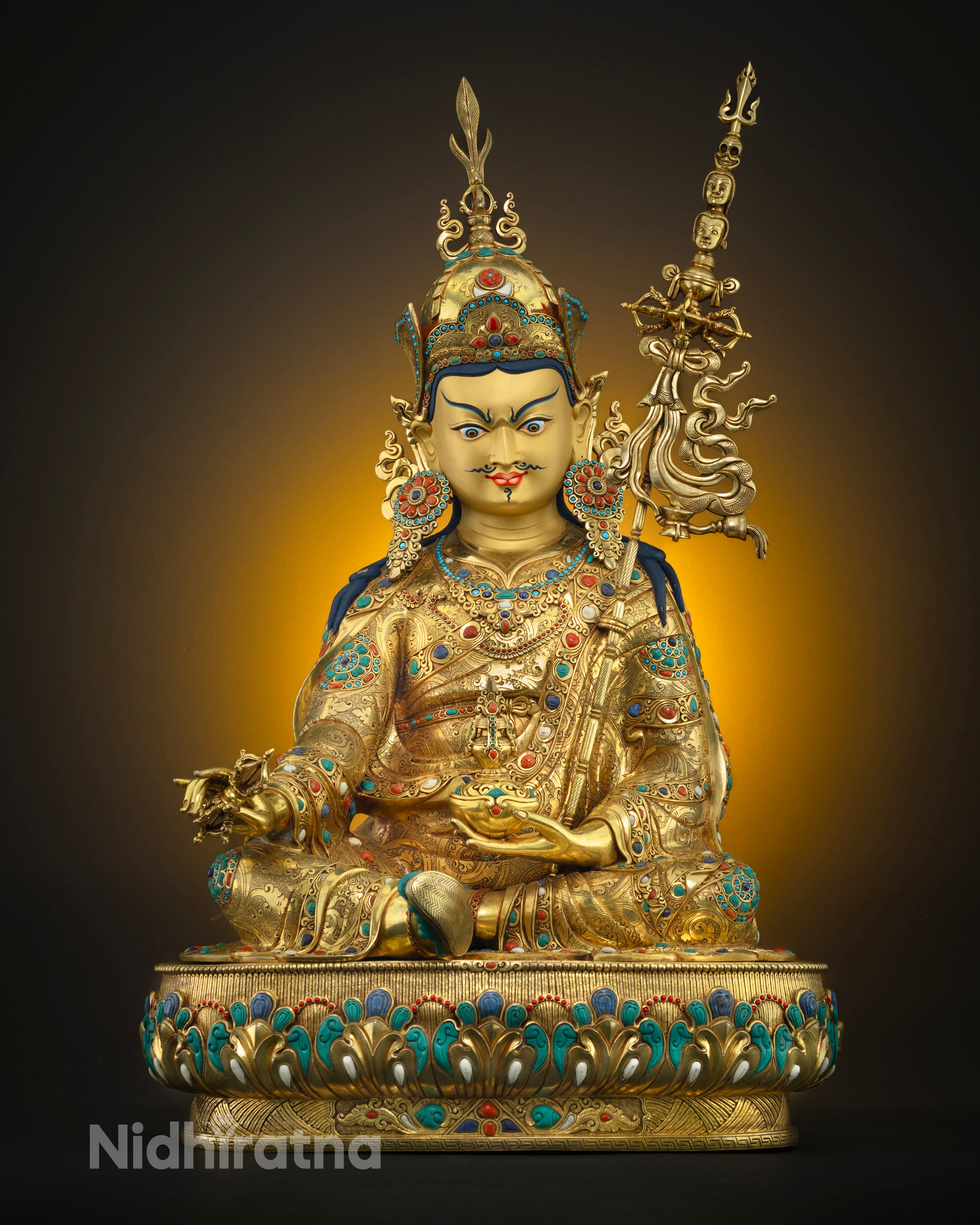 Exclusive Rare Guru Rinpoche Statue: Tibetan Buddhist Treasure