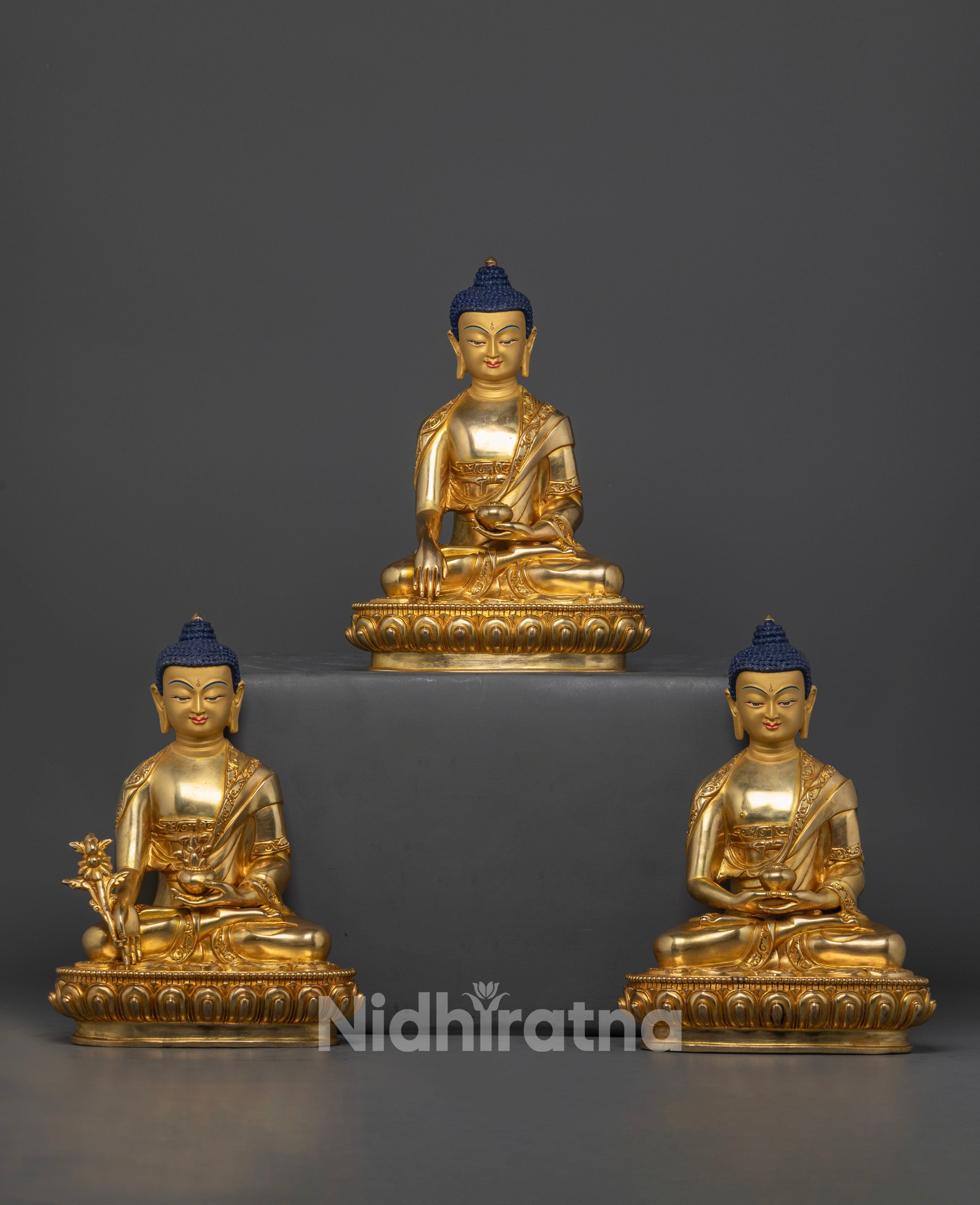 Buddha Triumvirate Statue | Three Enlightened Ones