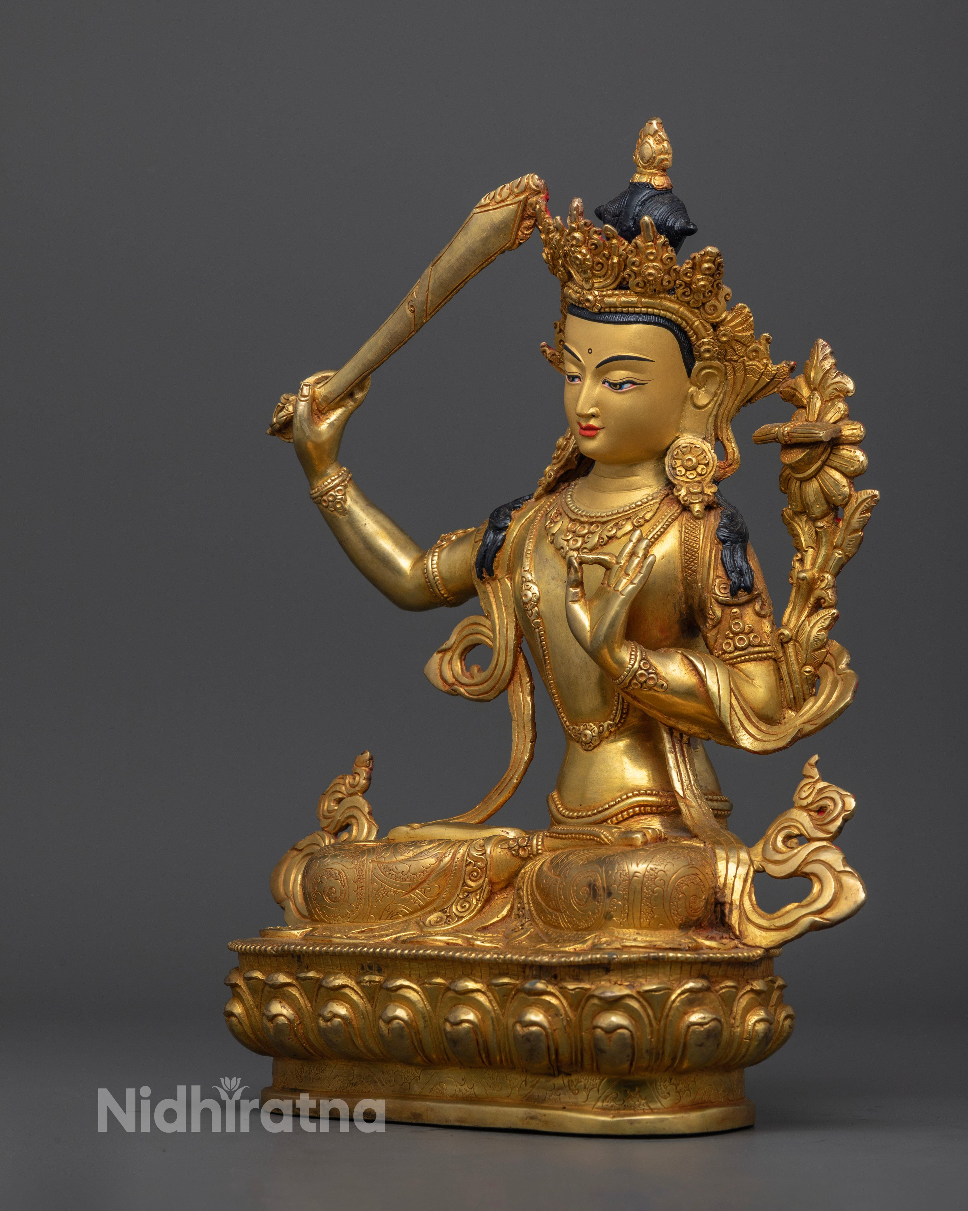 Monju Bosatsu Manjushri Statue for Spiritual Wisdom