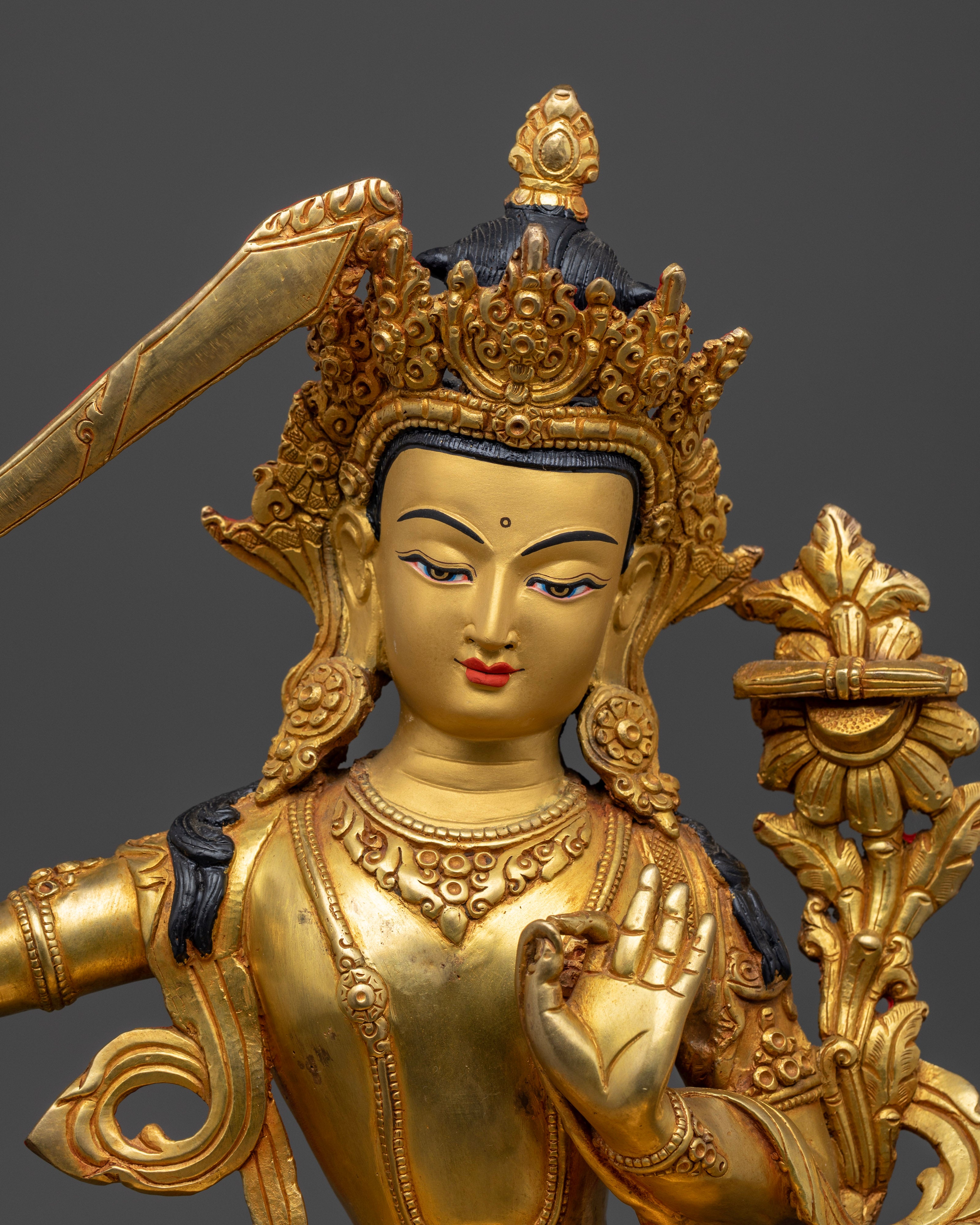 Monju Bosatsu Manjushri Statue for Spiritual Wisdom
