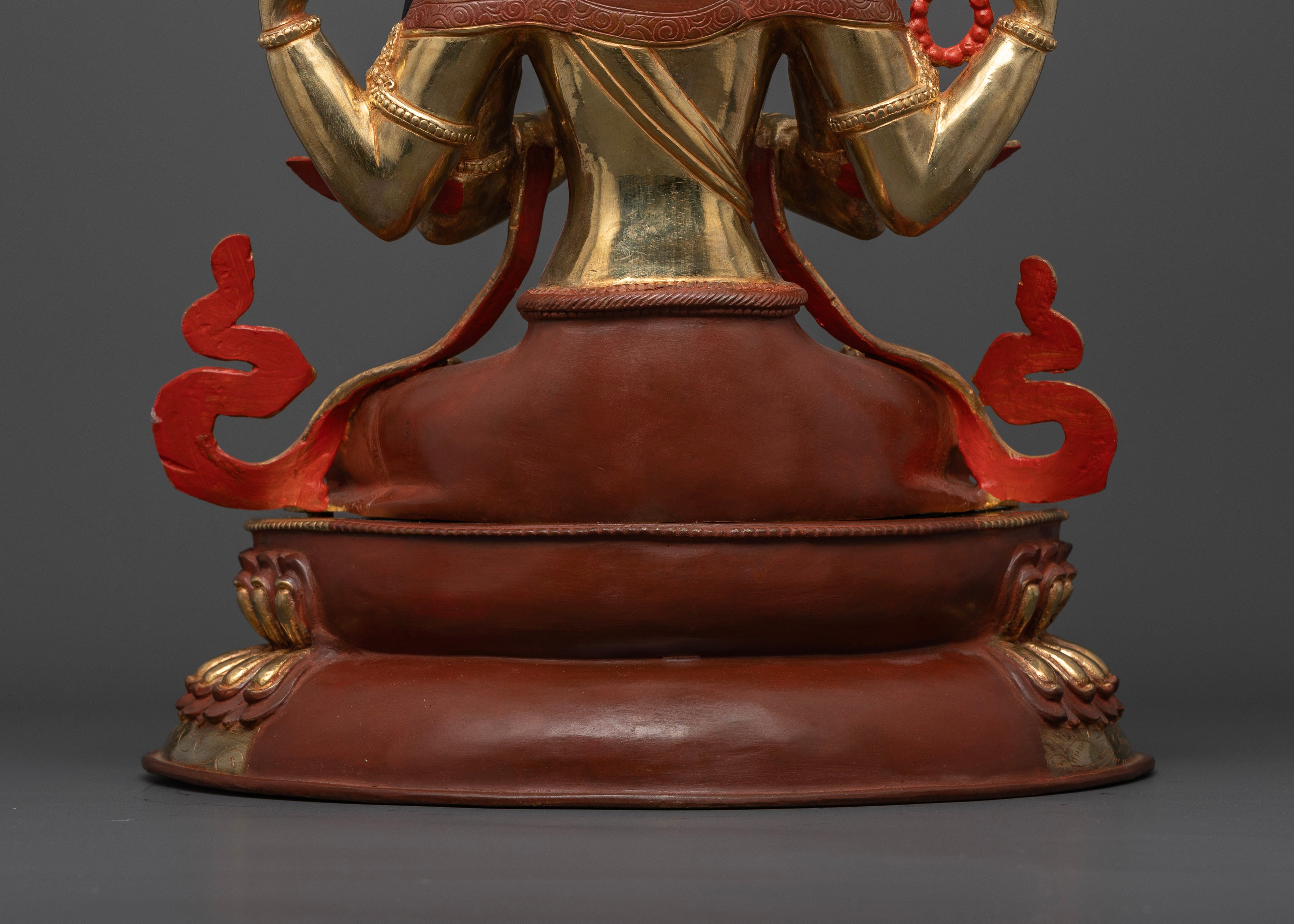 Four-Armed Chenrezig Statue: A Symbol of Spiritual Evolution