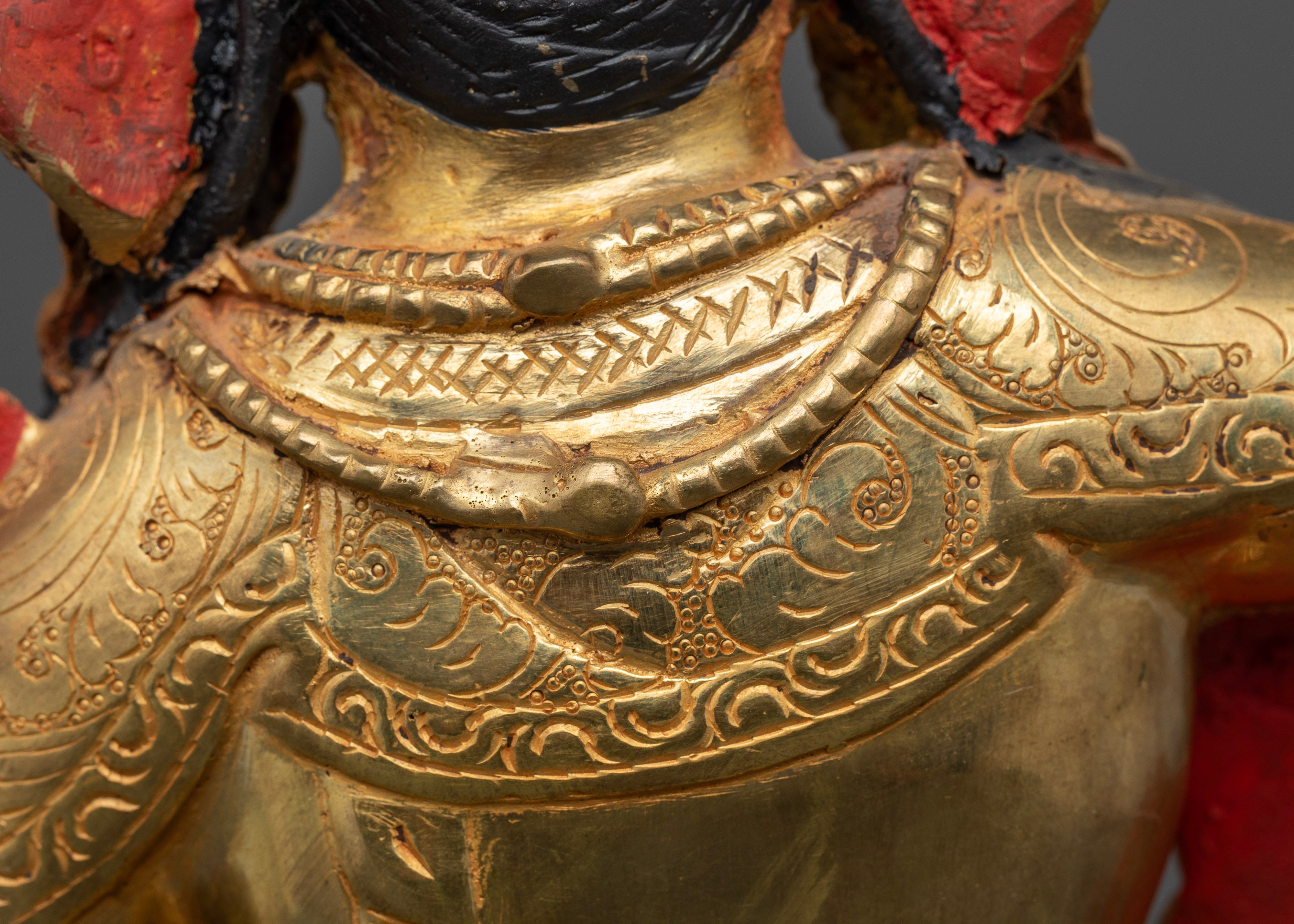 Manjushri Statue: Embodiment of Enlightened Wisdom