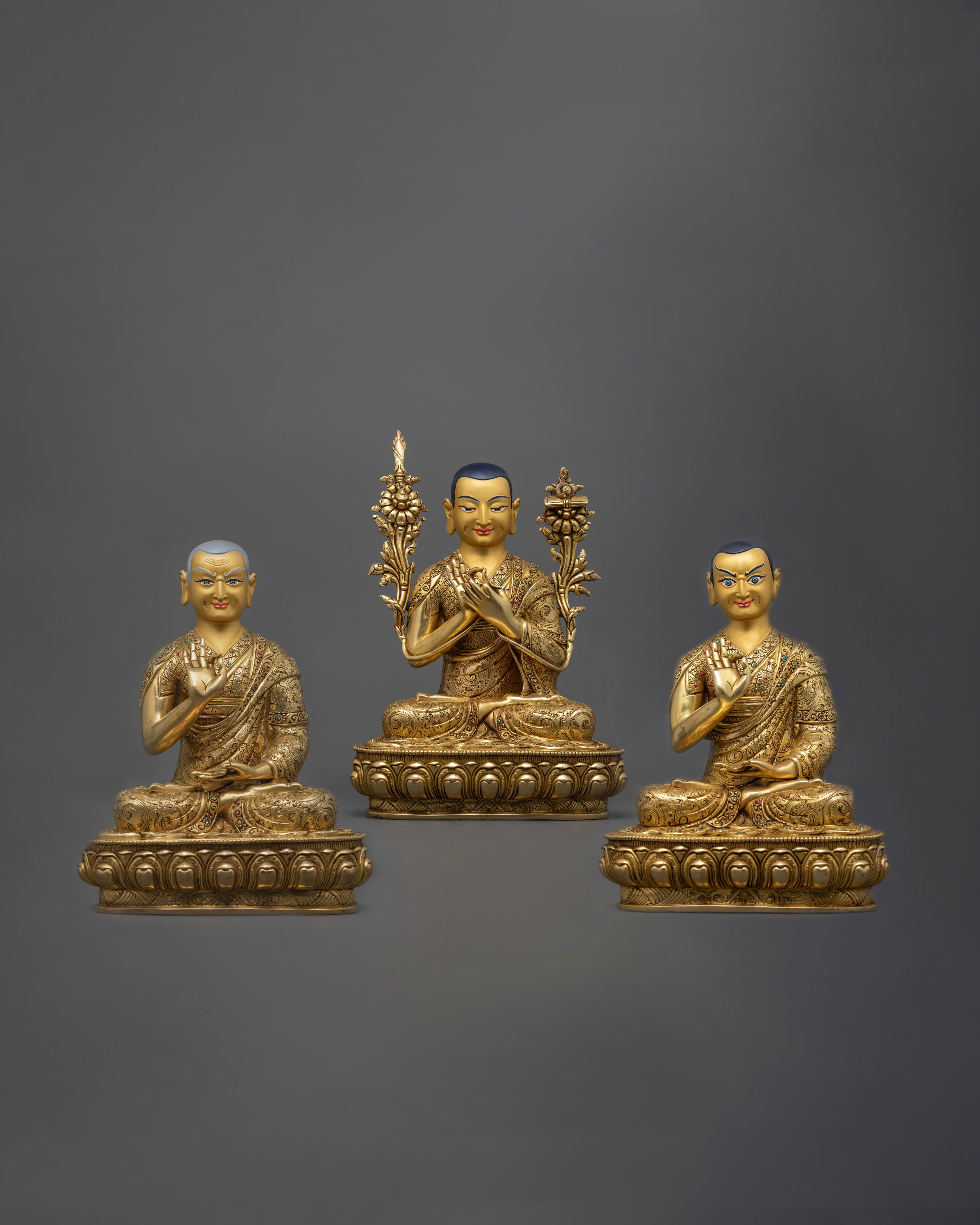 Tsongkhapa Lama Set for Altar | Gelug Tradition