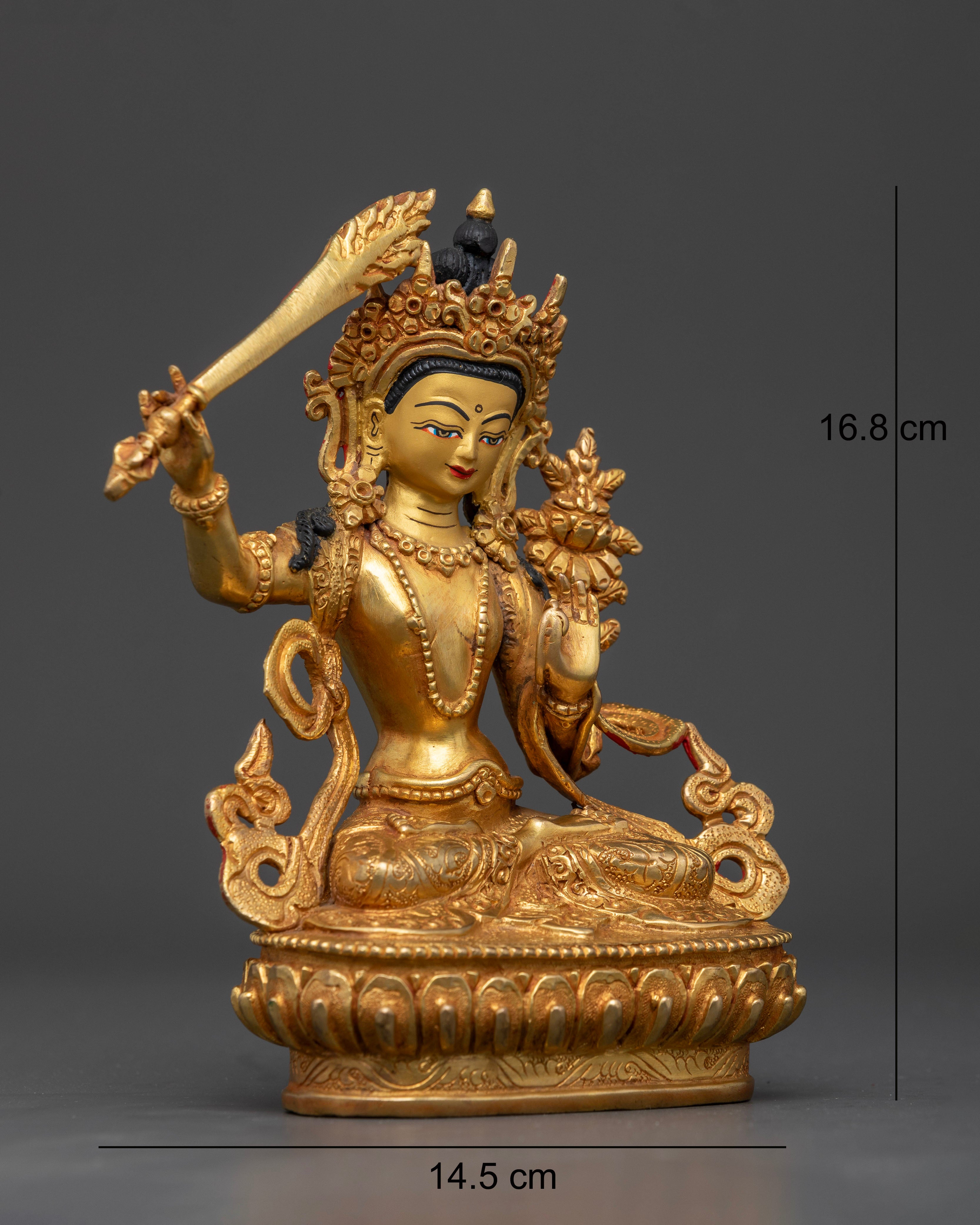 The Divine Intellect: Manjushri Statue