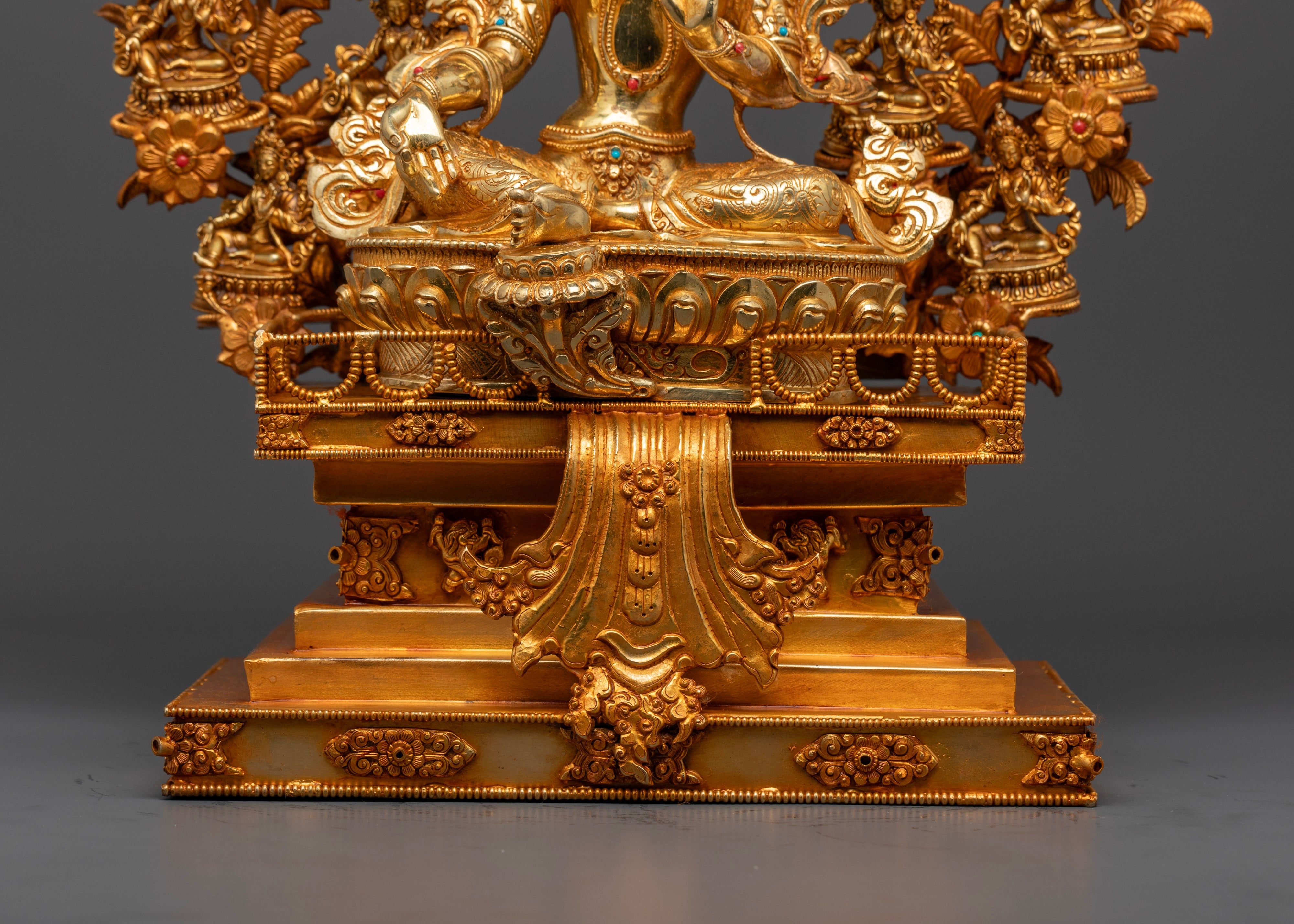 21 Tara Goddess Tree Statue: Divine Compassion & Serenity